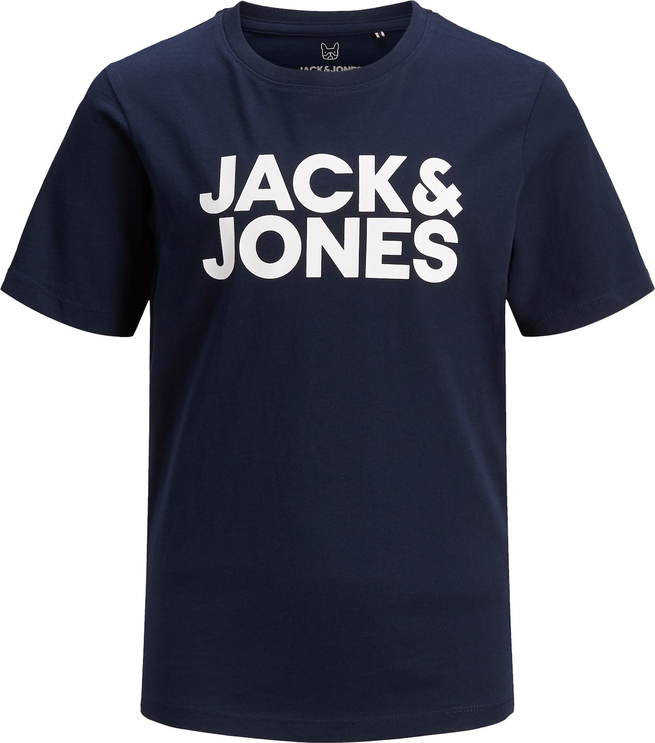 Tričko 'Ecorp' Jack & Jones Junior námořnická modř / přírodní bílá