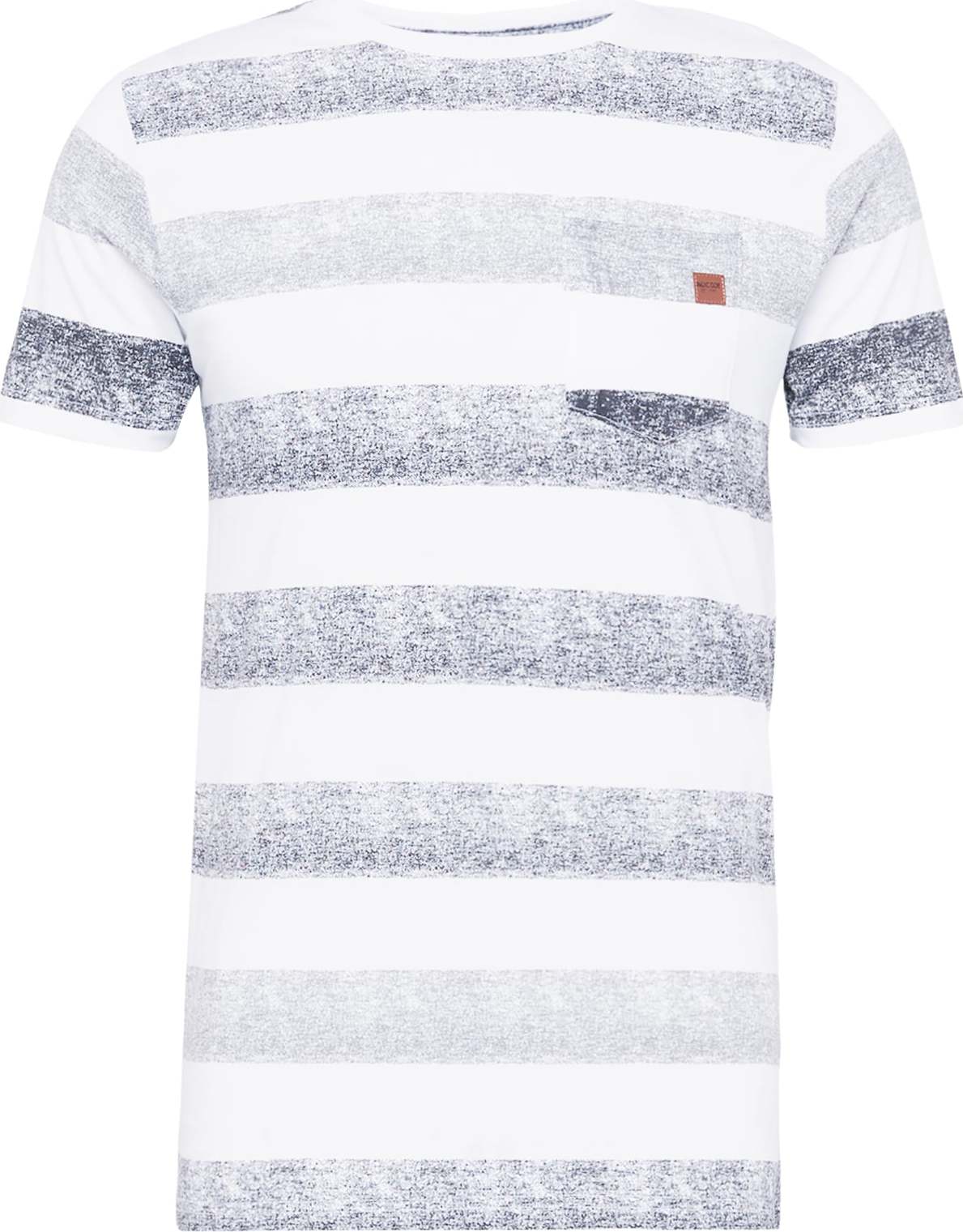 Tričko 'Hernandez' INDICODE JEANS grafitová / tmavě šedá / bílá
