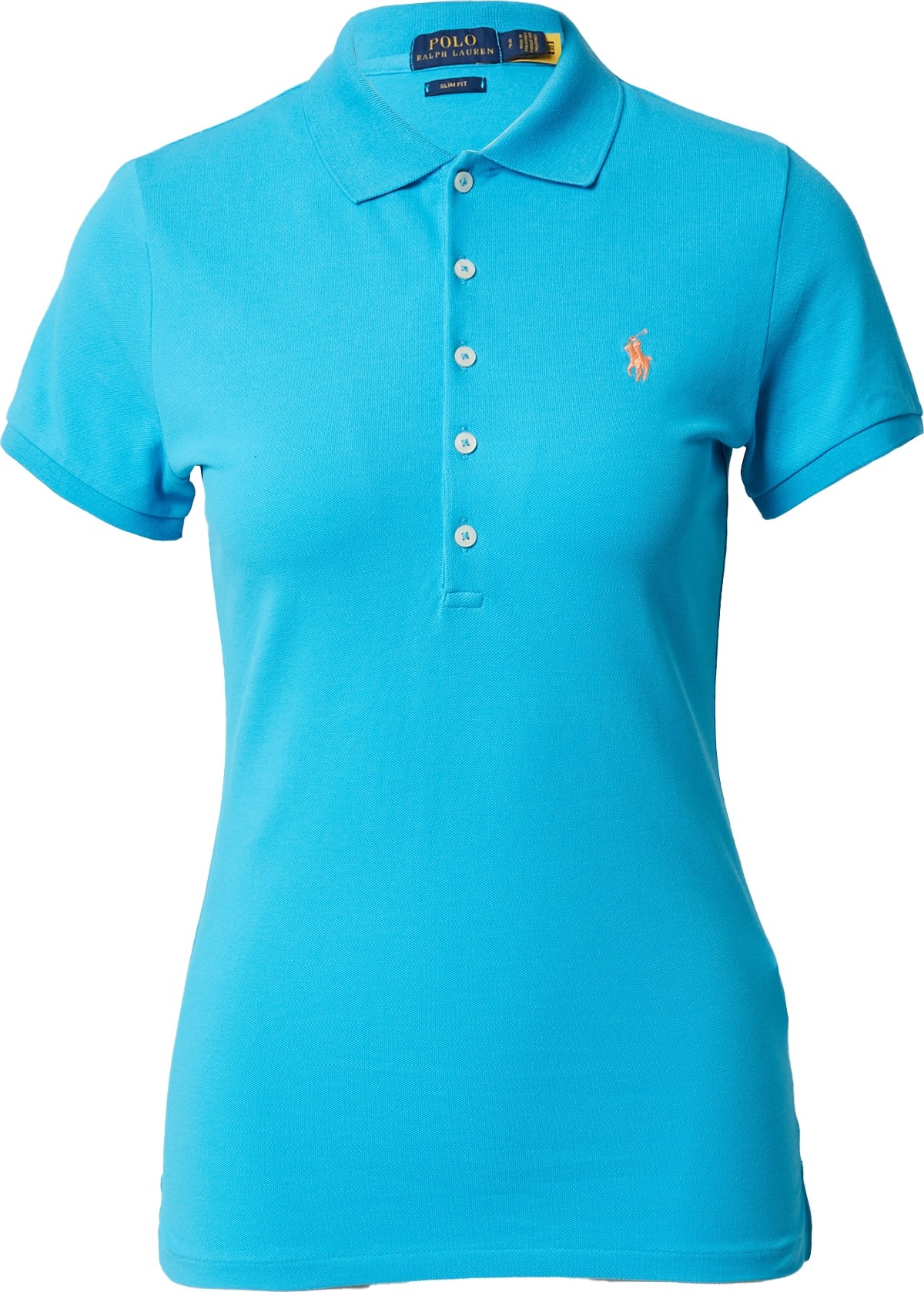 Tričko 'JULIE' Polo Ralph Lauren aqua modrá