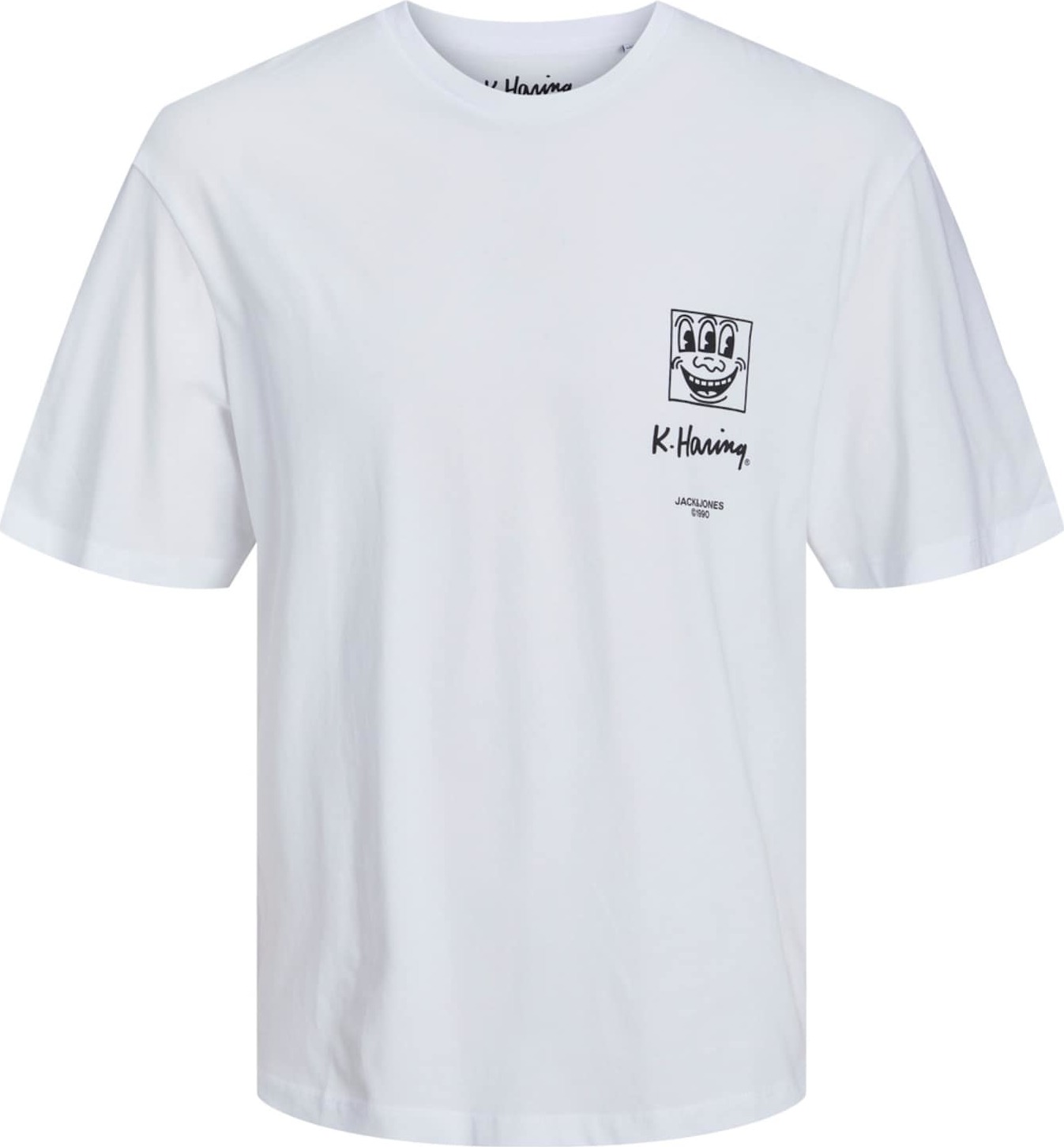 Tričko 'KEITH HARING' jack & jones olivová / pink / černá / bílá