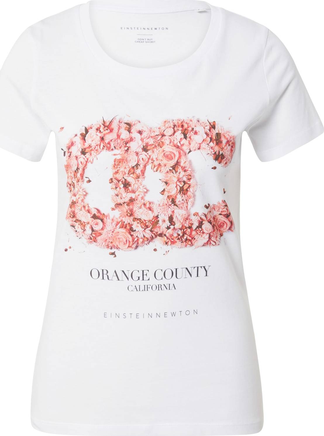 Tričko 'Orange County' einstein & newton oranžová / bílá