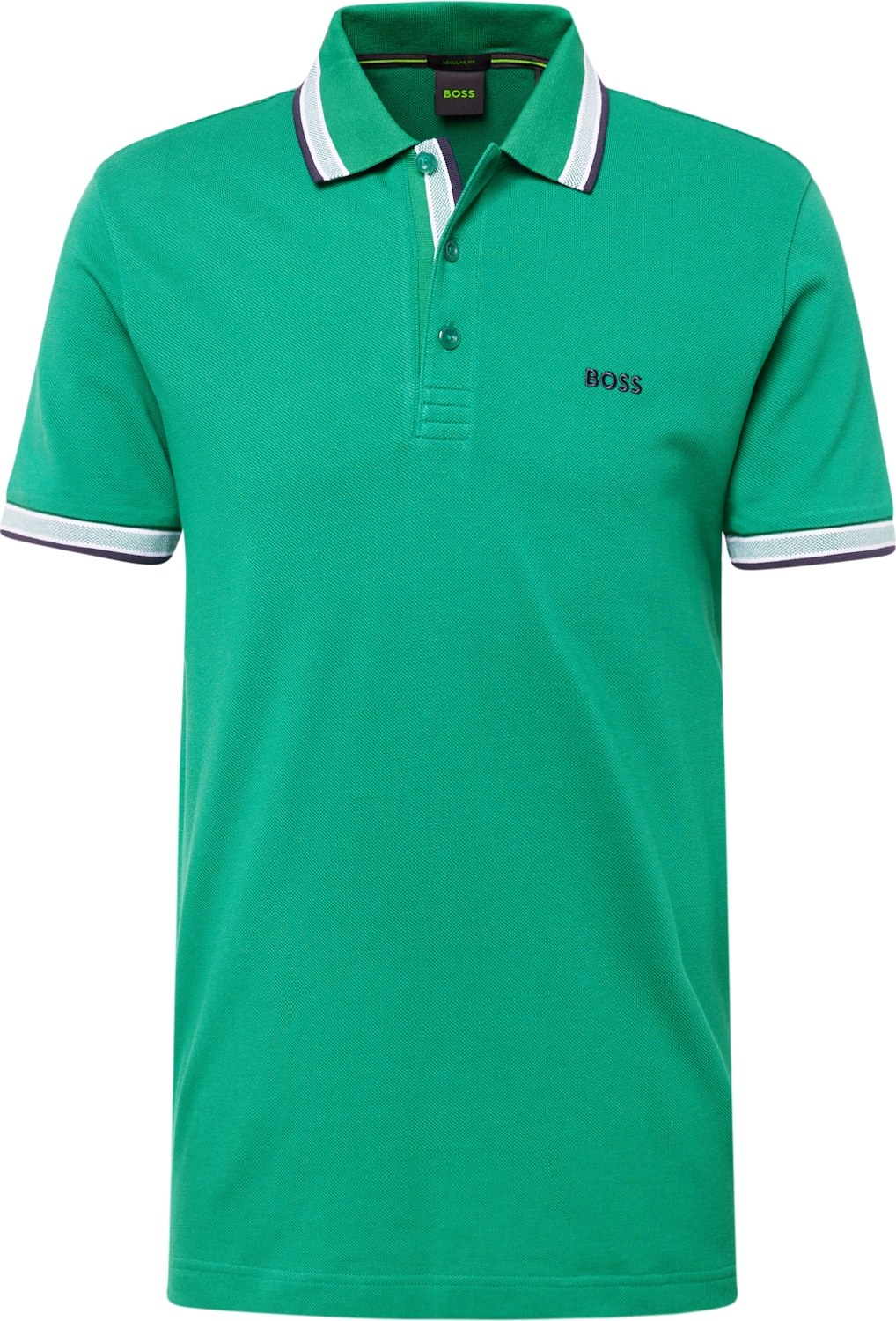 Tričko 'Paddy' BOSS Green zelená / černá / bílá