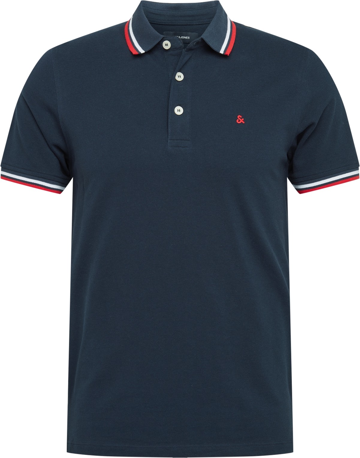 Tričko 'Paulos' jack & jones námořnická modř / červená / bílá