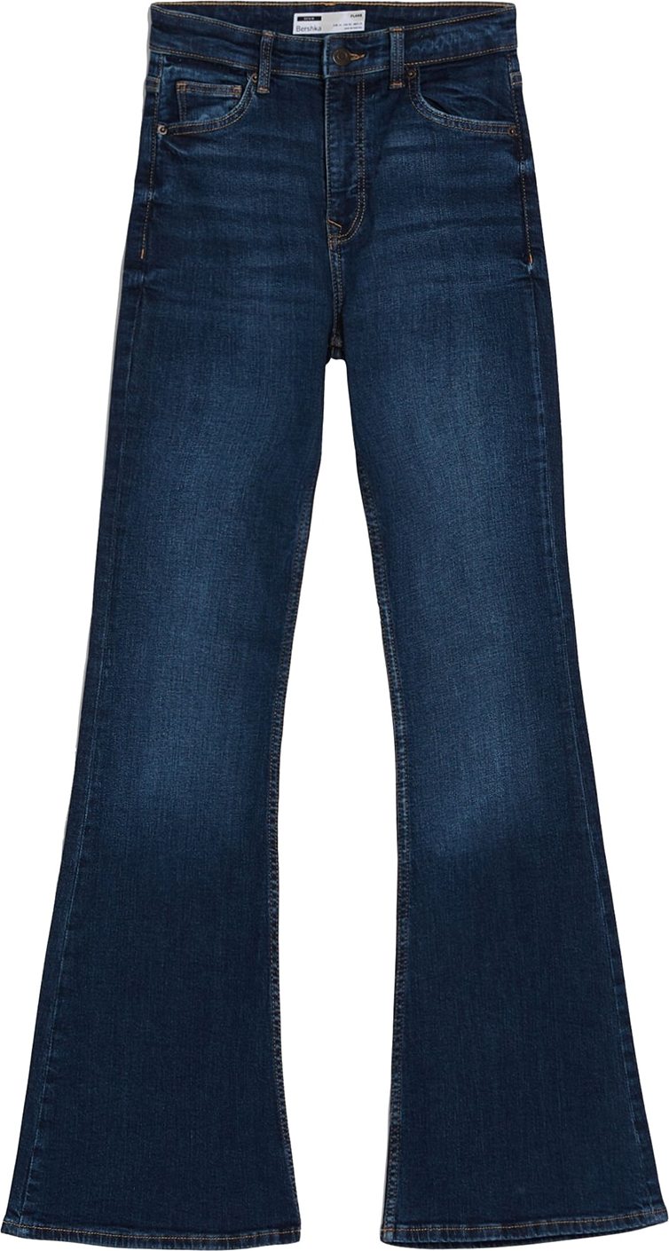 Džíny Bershka námořnická modř