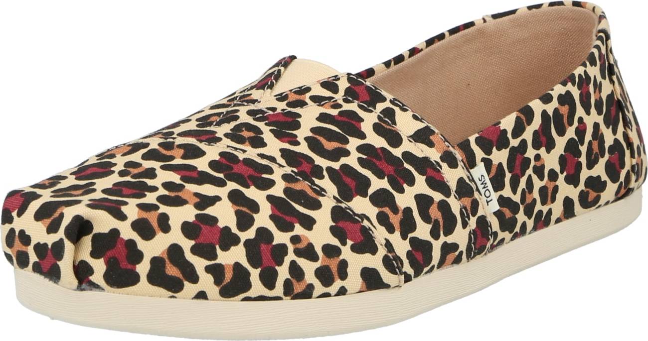 Espadrilky TOMS cappuccino / pastelově oranžová / rubínově červená / černá