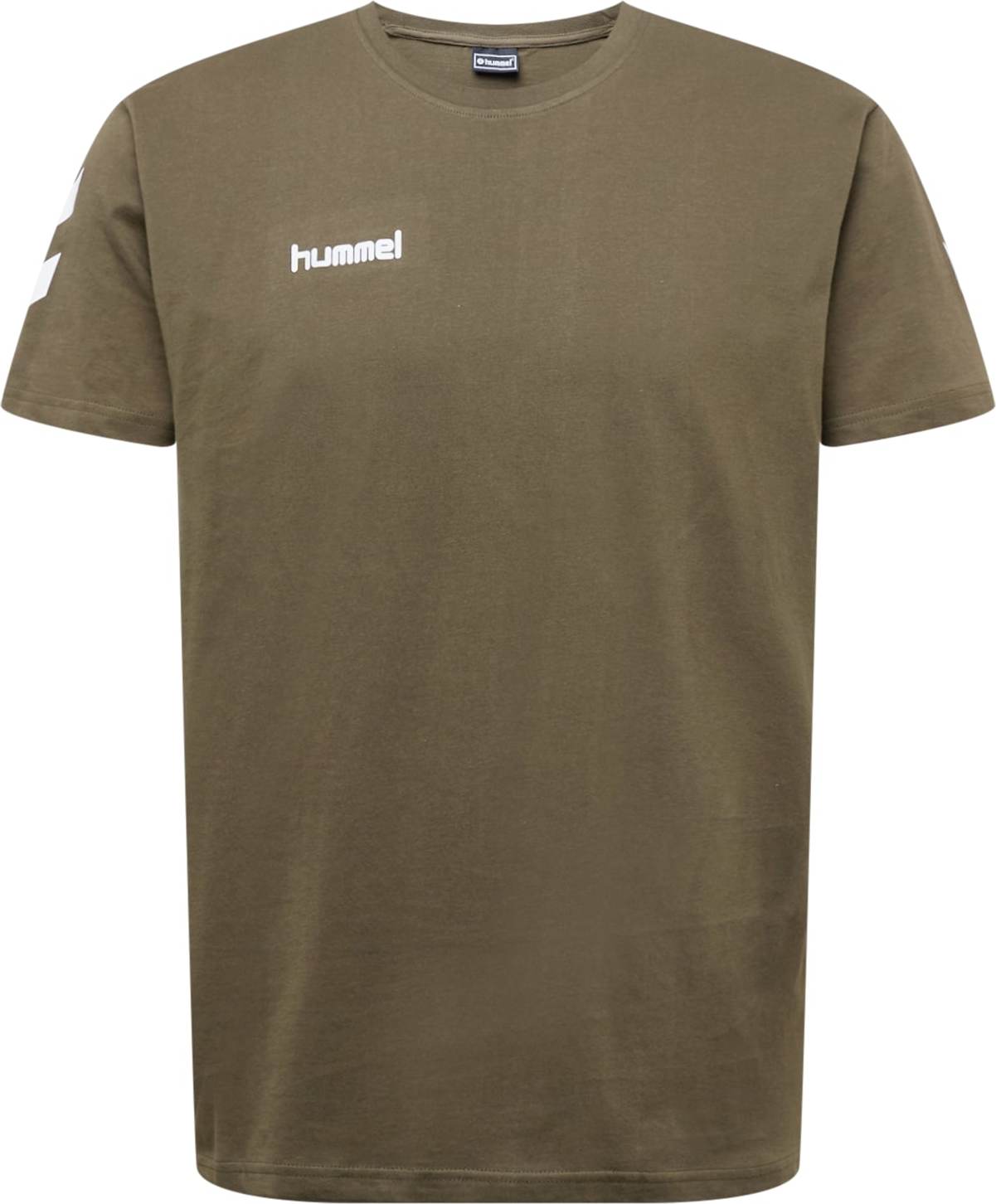 Funkční tričko Hummel khaki / bílá