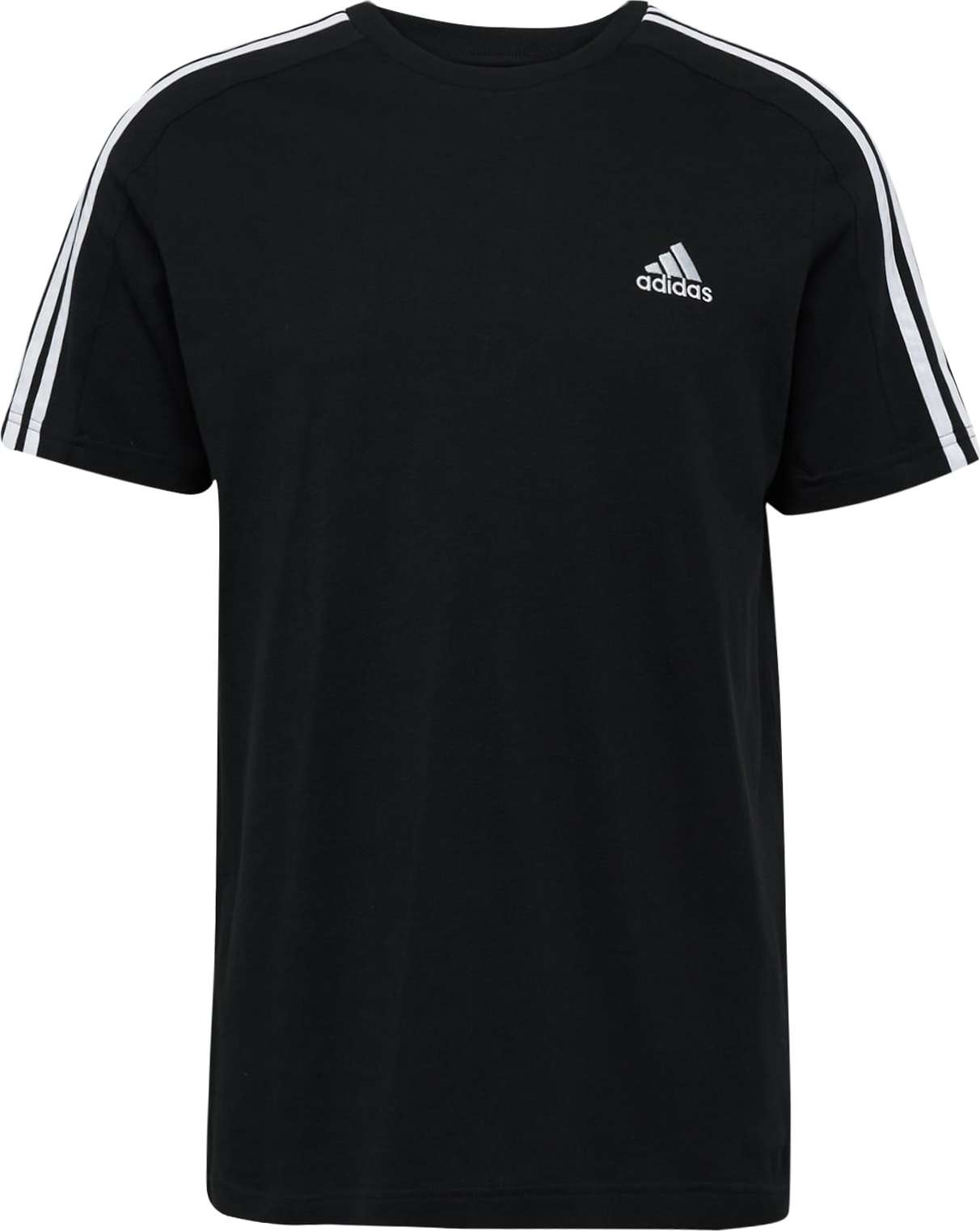 Funkční tričko 'Essentials 3-Stripes' ADIDAS SPORTSWEAR černá / bílá