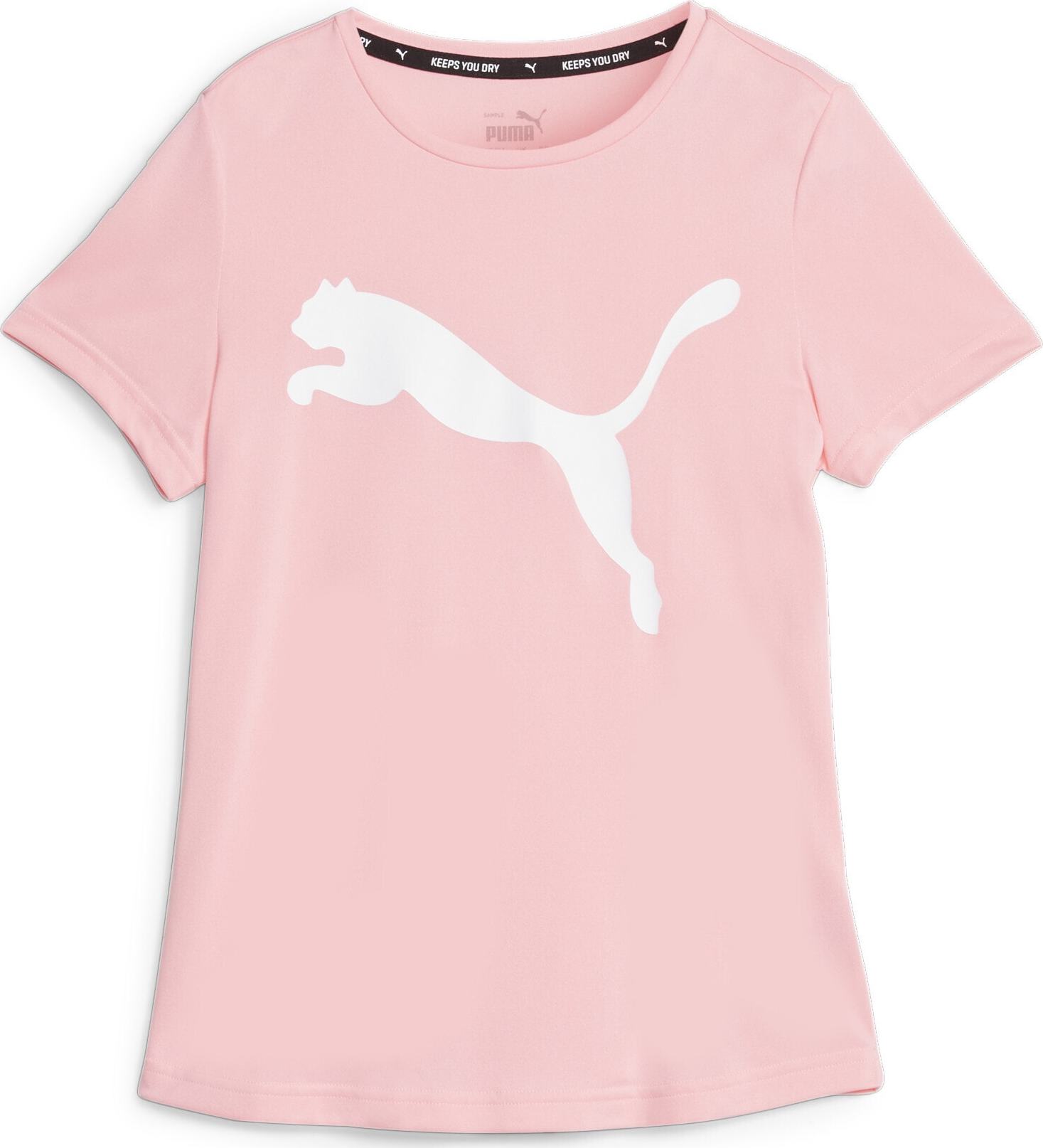 Funkční tričko 'Active' Puma pink / růžová / bílá