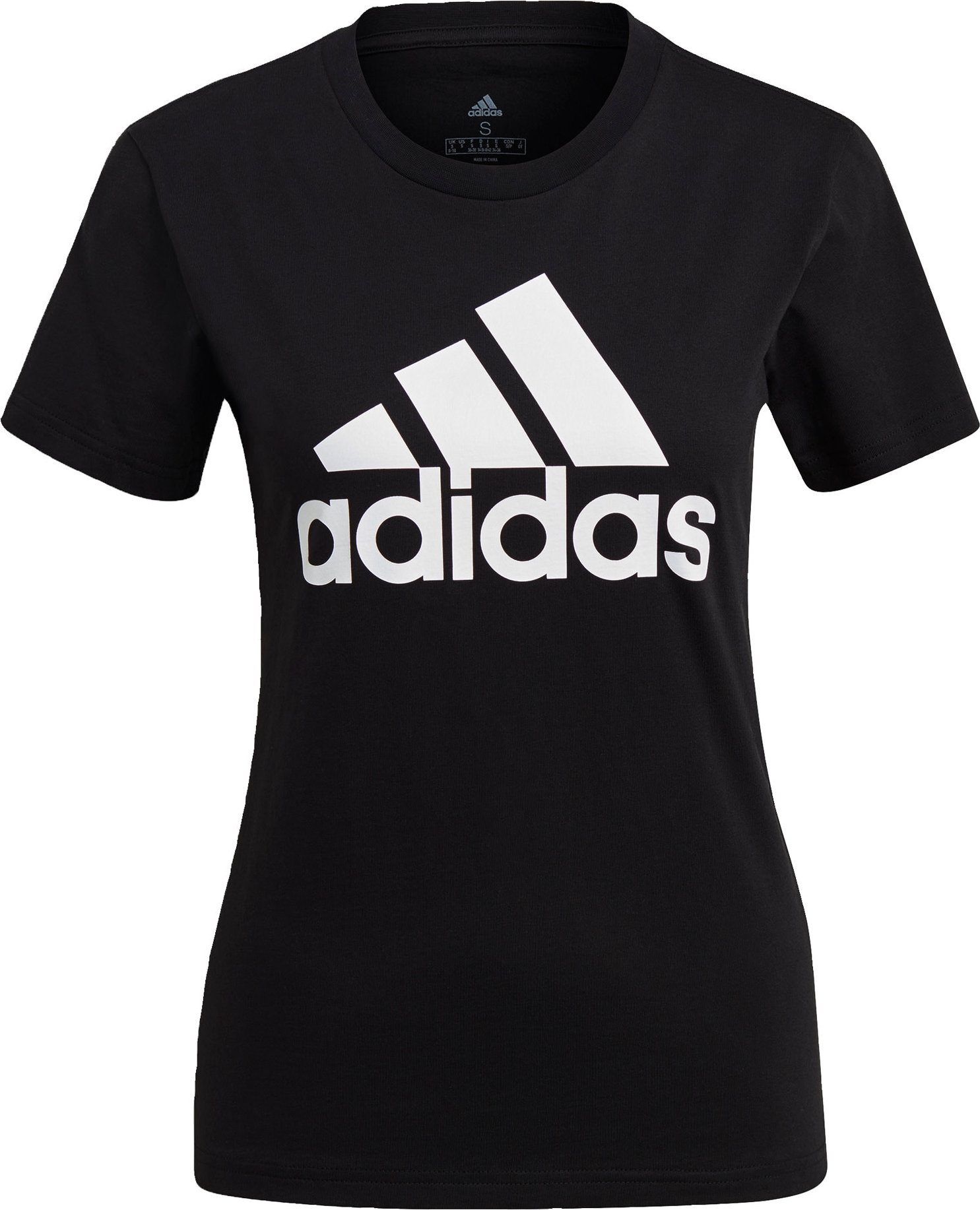 Funkční tričko 'Essentials Logo' ADIDAS SPORTSWEAR černá / bílá