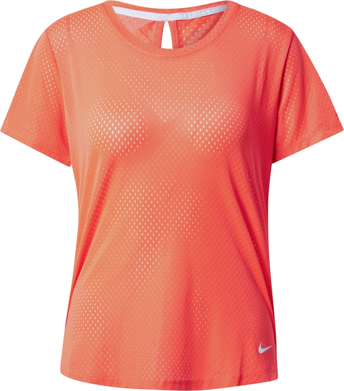 Funkční tričko Nike oranžově červená / bílá