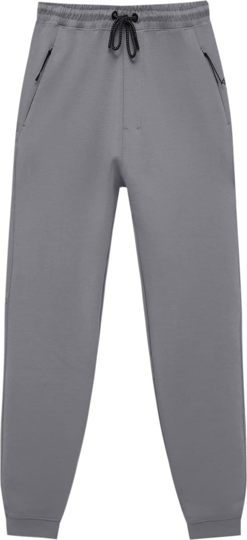 Kalhoty Pull&Bear tmavě šedá / černá