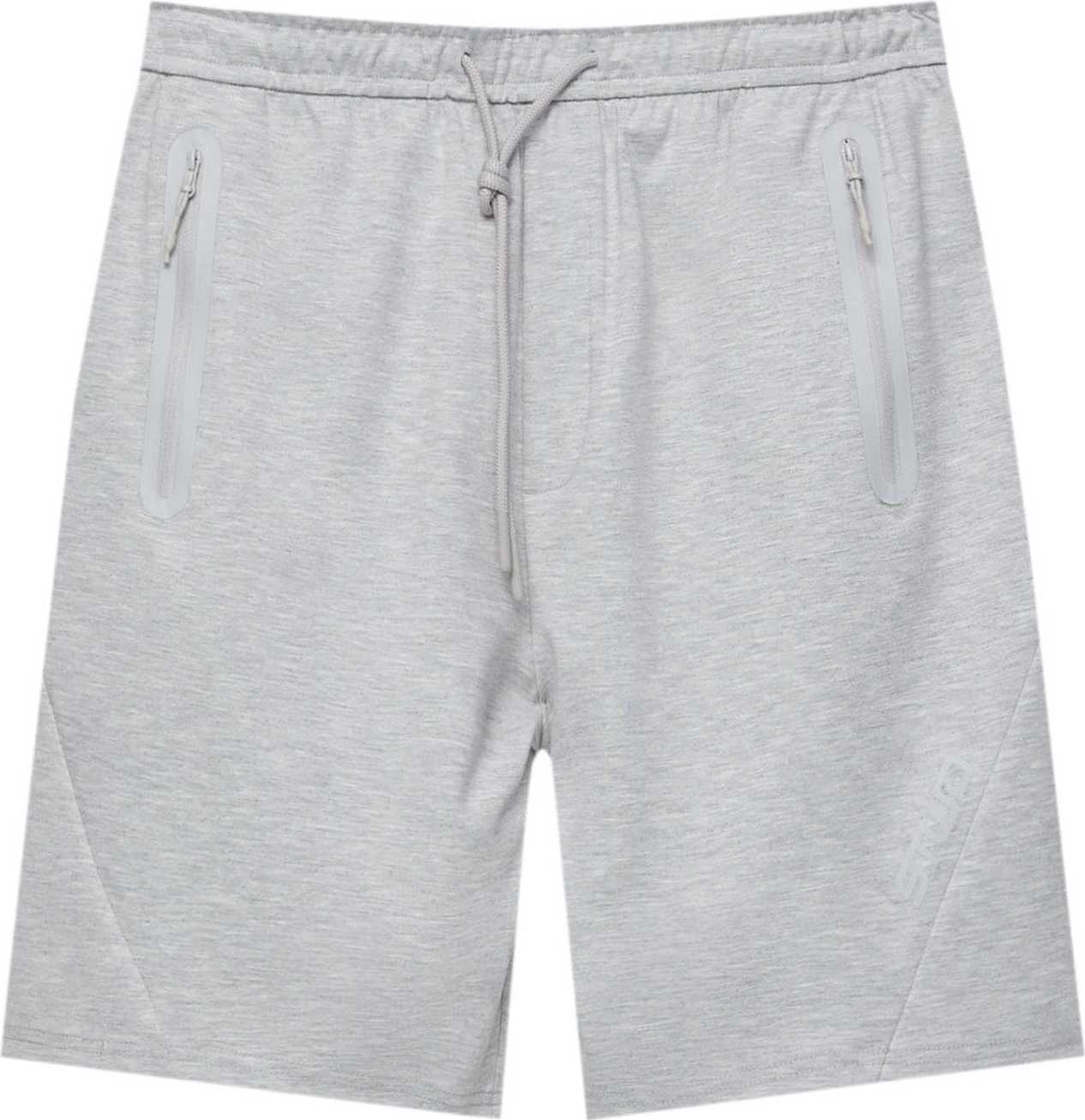Kalhoty Pull&Bear šedý melír