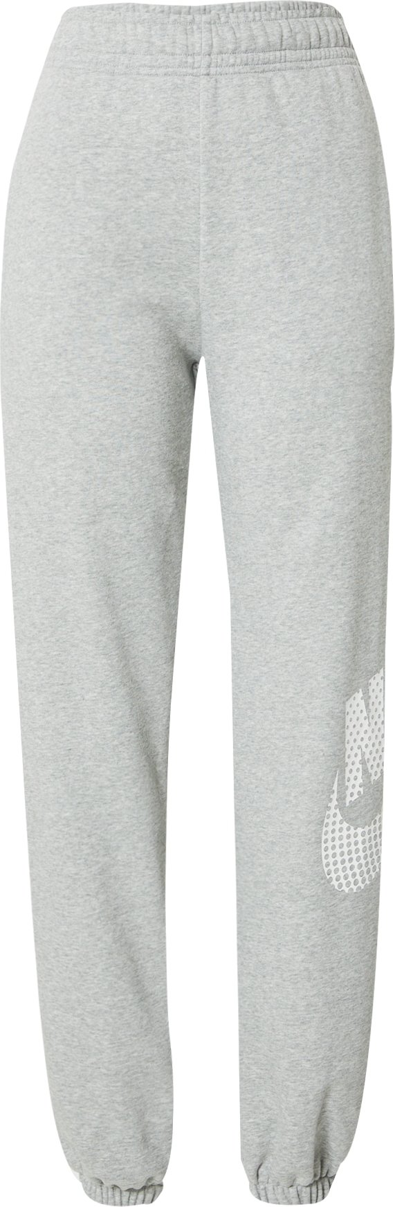 Kalhoty 'Emea' Nike Sportswear šedý melír / bílá