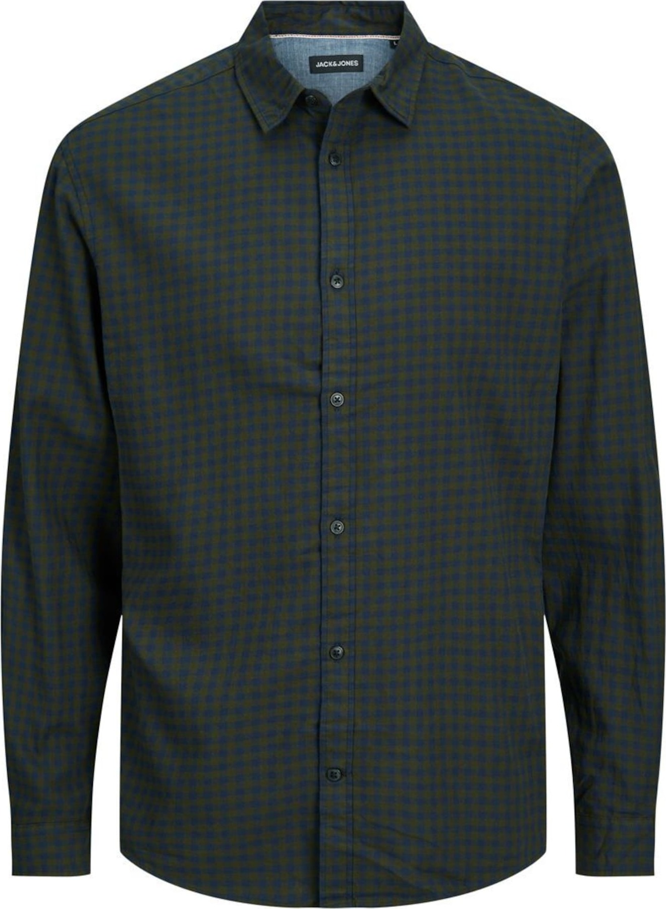 Košile 'Gingham' Jack & Jones Plus námořnická modř / zelená