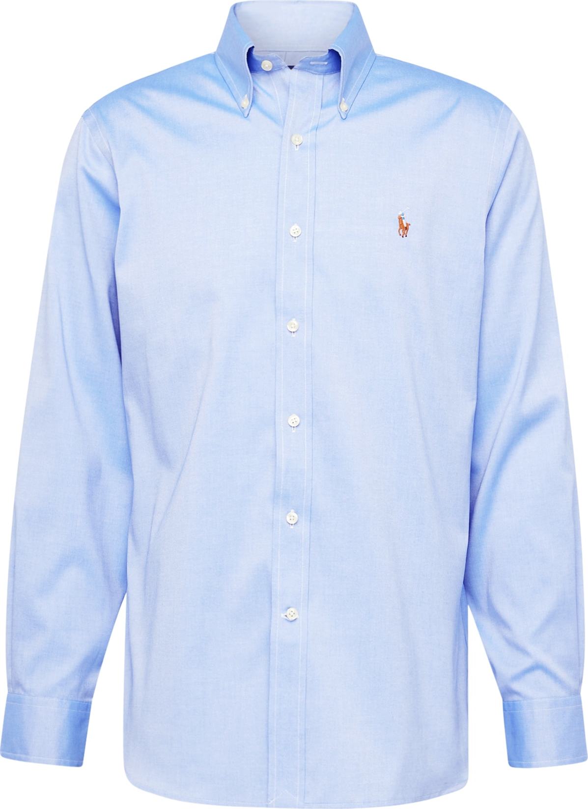 Košile Polo Ralph Lauren světlemodrá / okrová