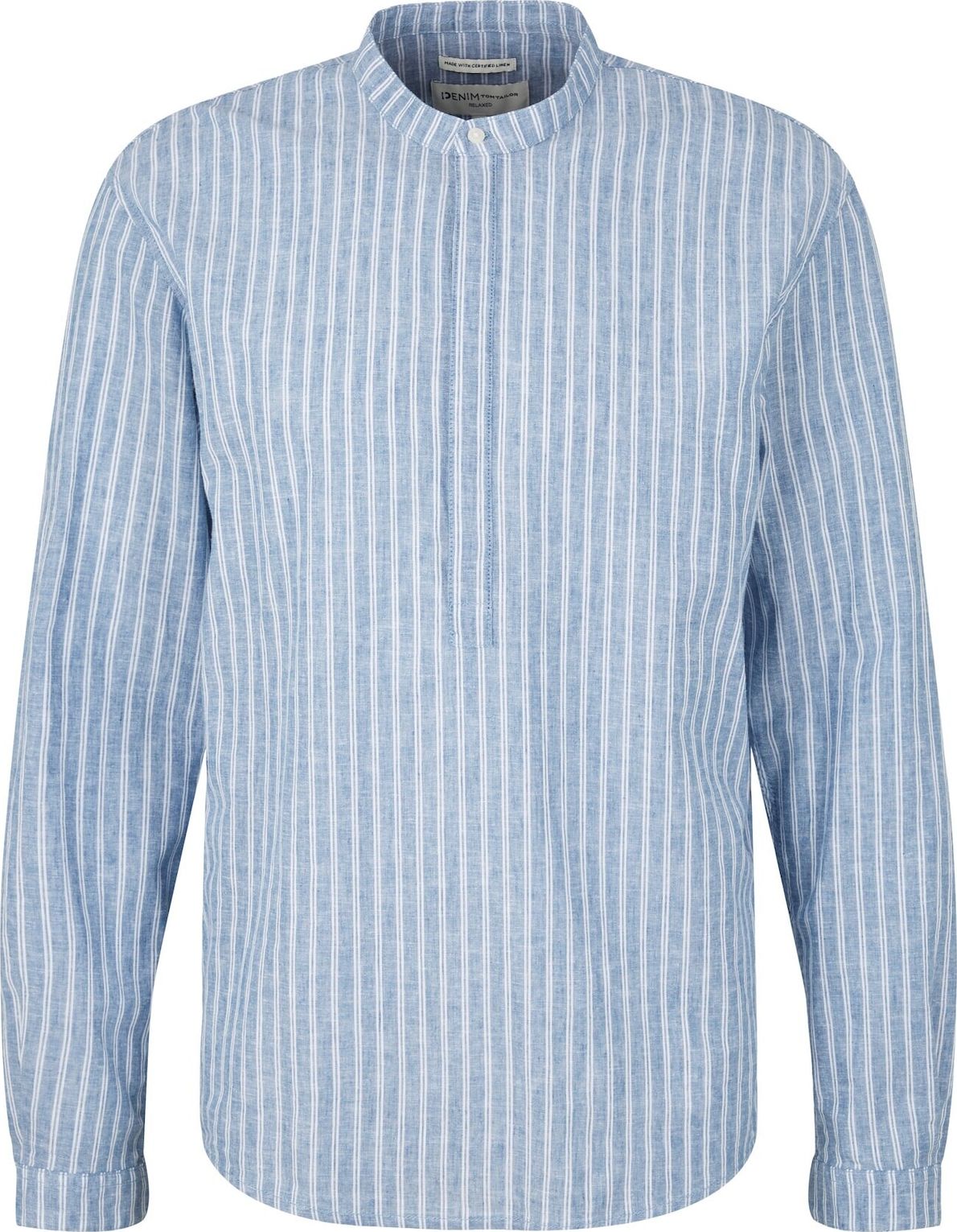 Košile Tom Tailor Denim nebeská modř / bílá