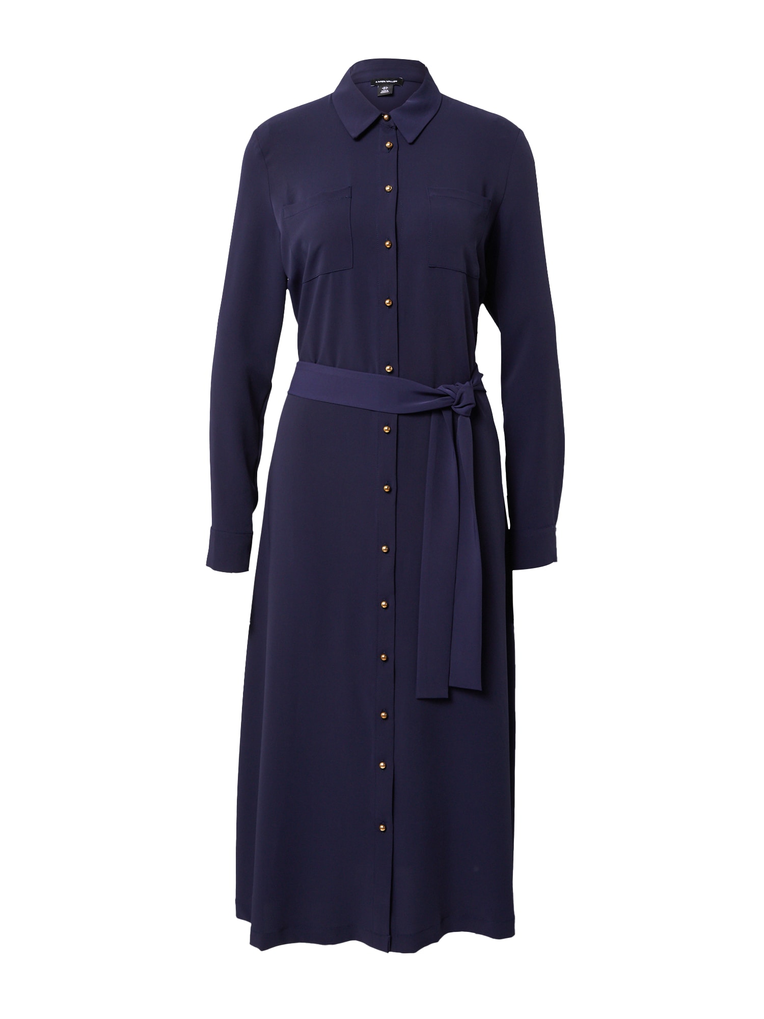 Košilové šaty Karen Millen námořnická modř