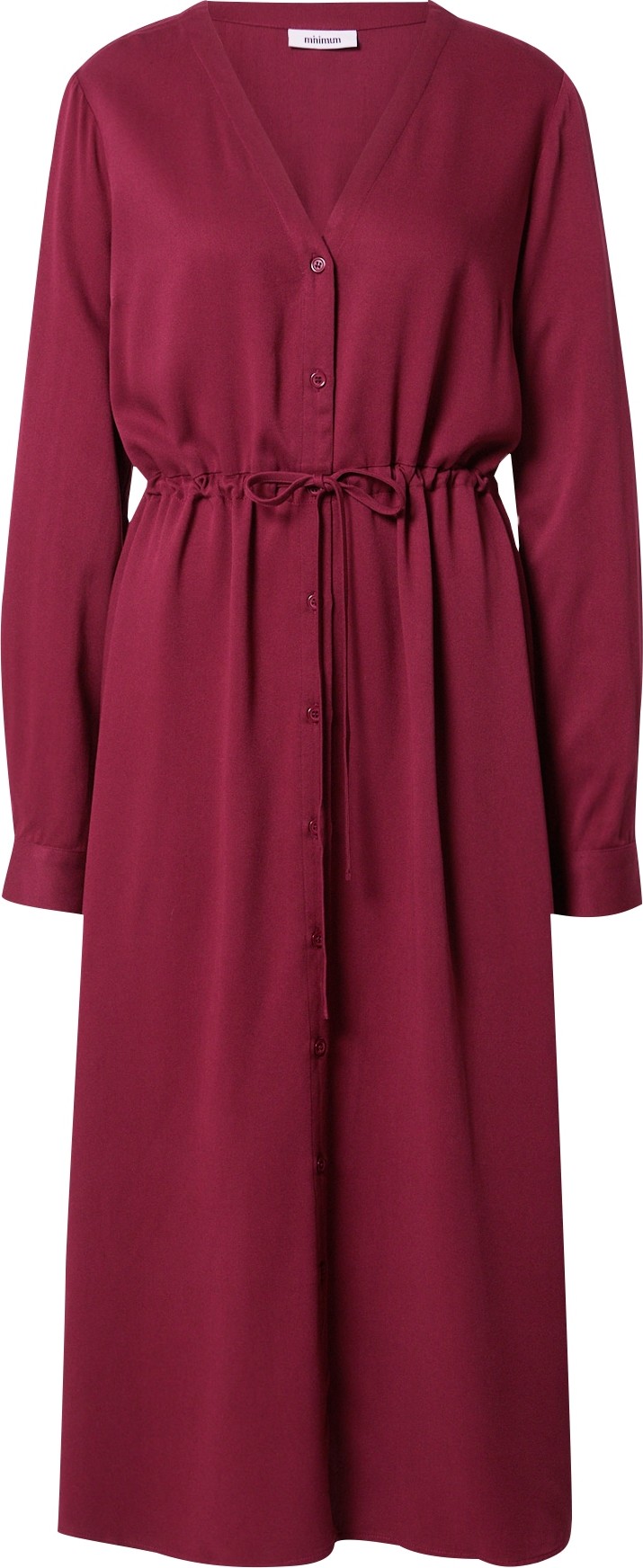 Košilové šaty 'NIOLA' Minimum burgundská červeň