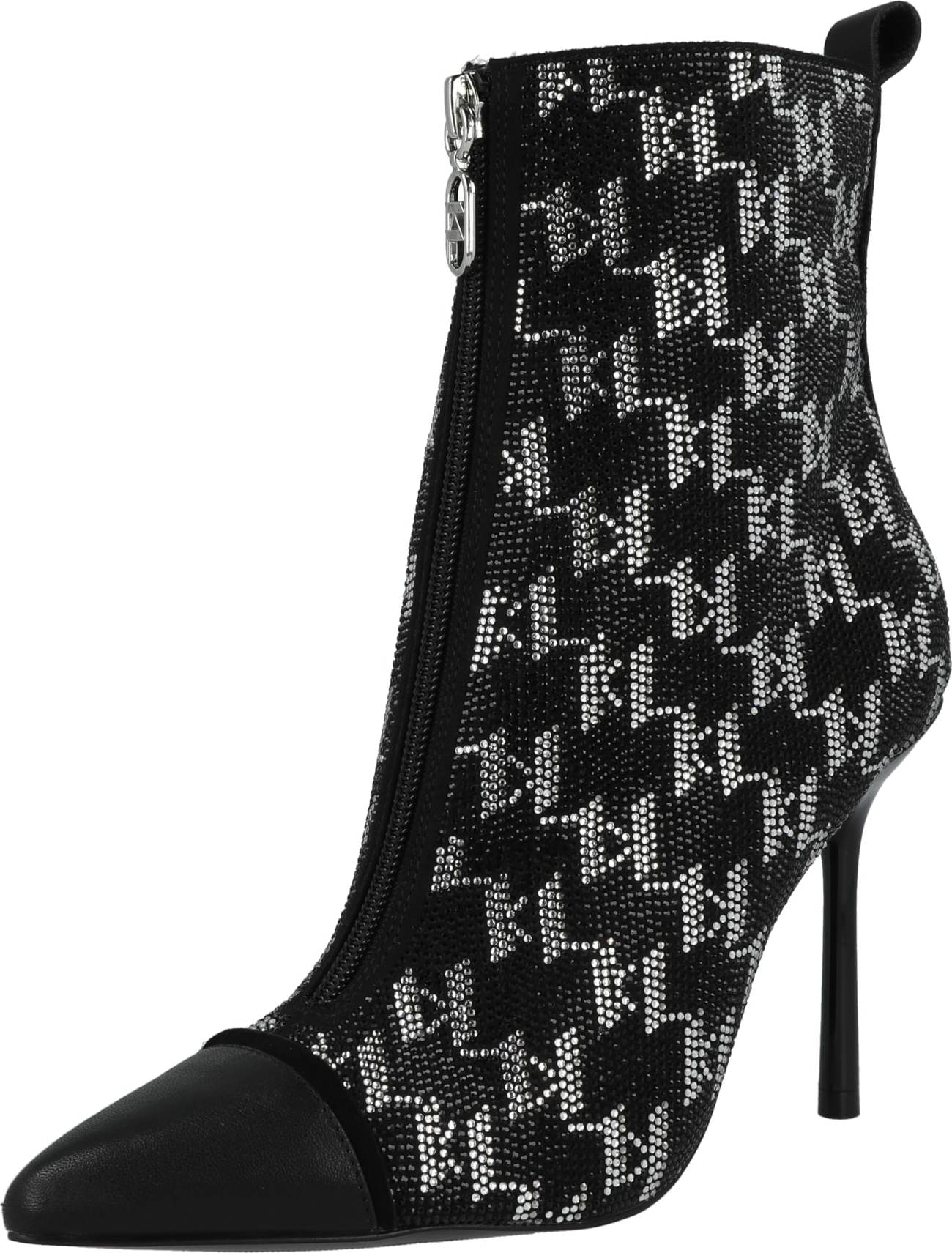 Kotníkové boty 'SARABANDE II' Karl Lagerfeld černá / stříbrná