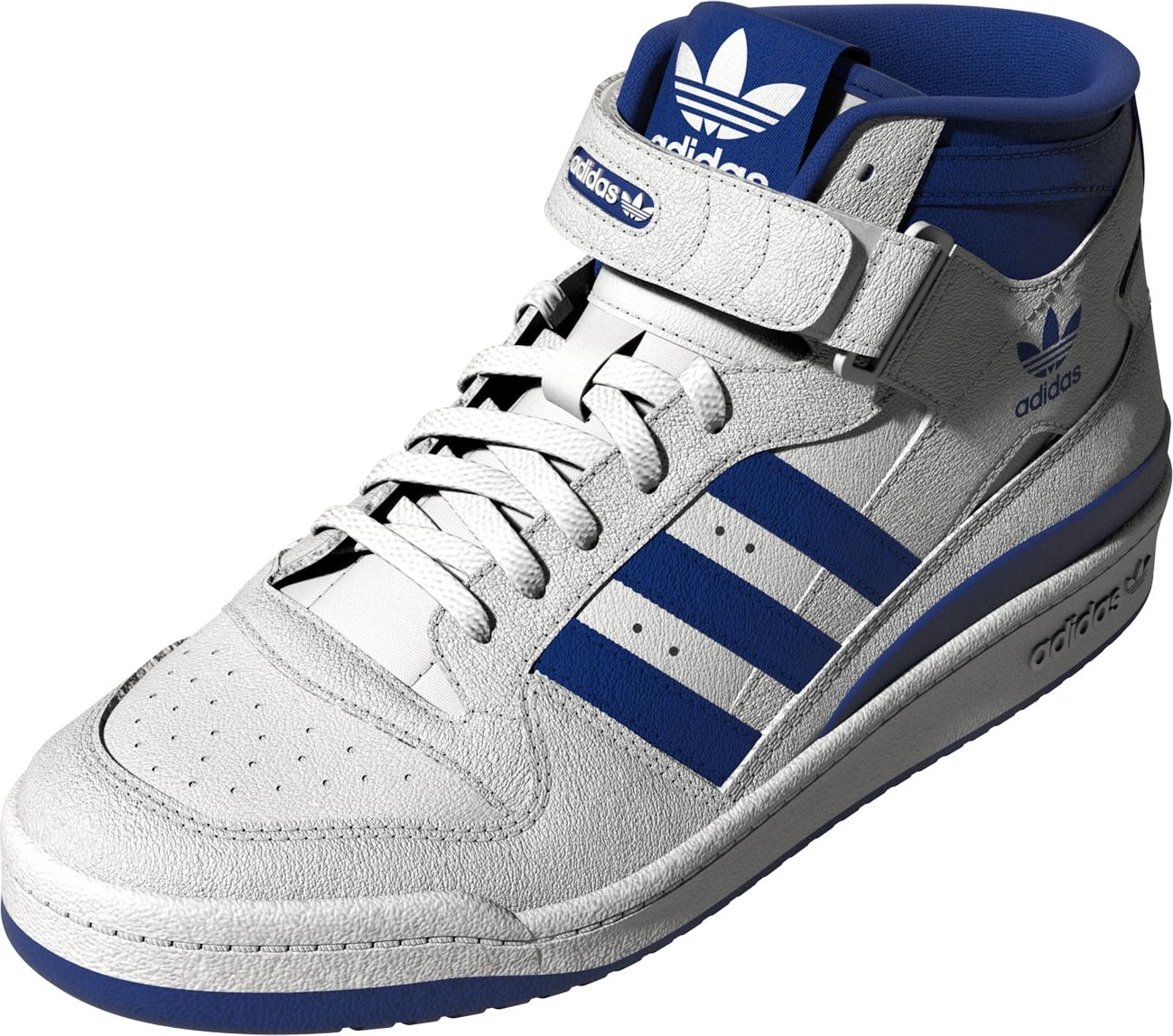 Kotníkové tenisky 'Forum Mid' adidas Originals královská modrá / bílá