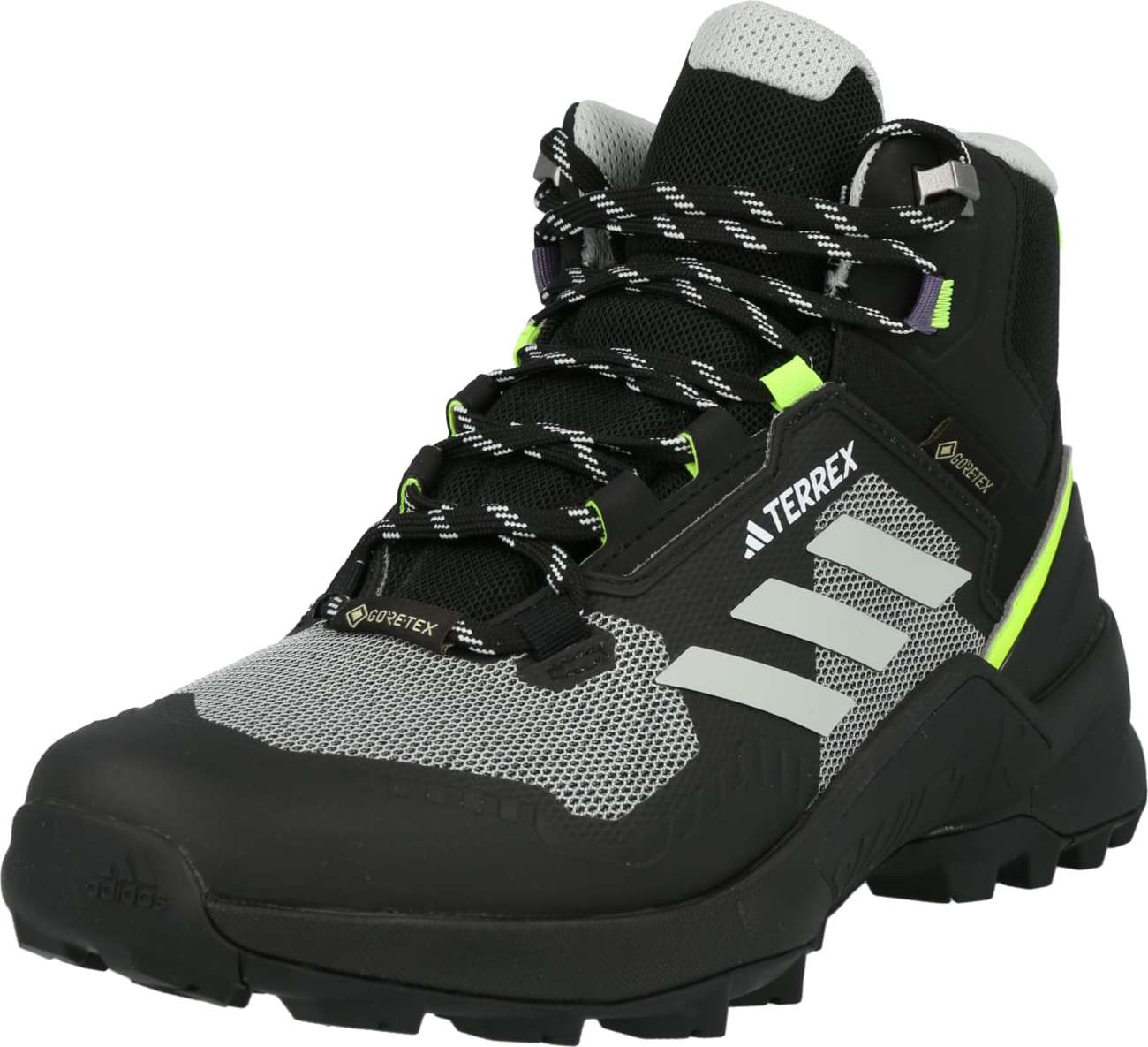 Kozačky 'Swift R3 Mid Gore-Tex' adidas Terrex kámen / limetková / černá