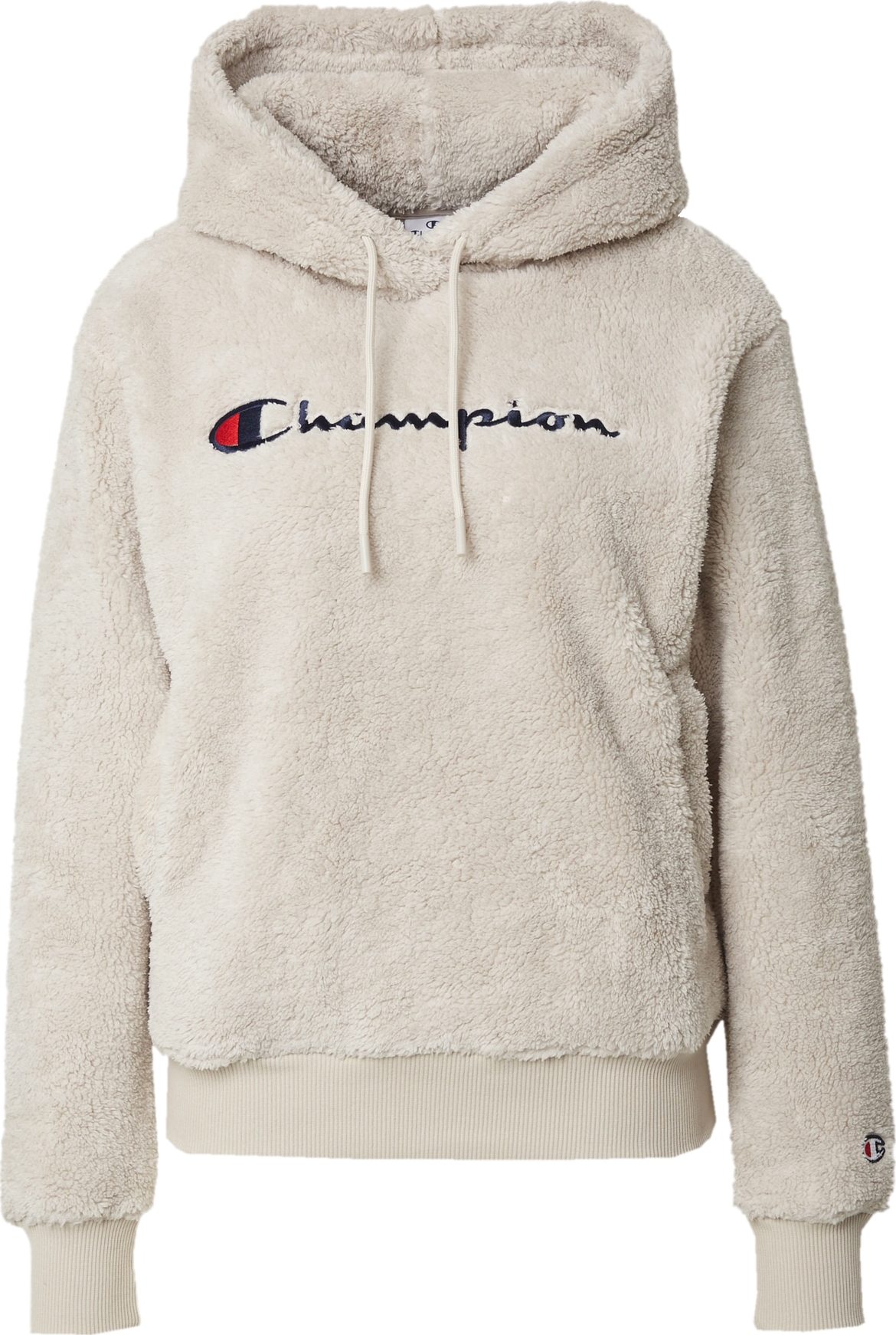 Mikina Champion Authentic Athletic Apparel béžová / námořnická modř / červená