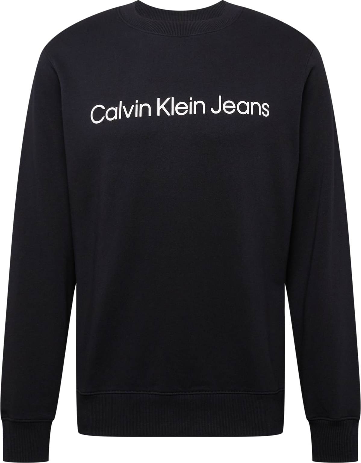 Mikina Calvin Klein Jeans černá / bílá