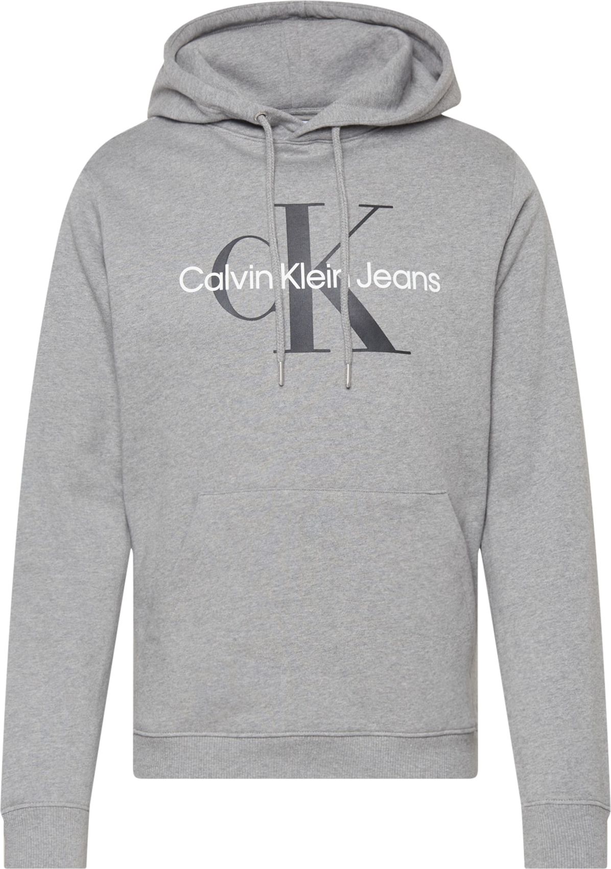 Mikina Calvin Klein Jeans šedý melír / černá / bílá