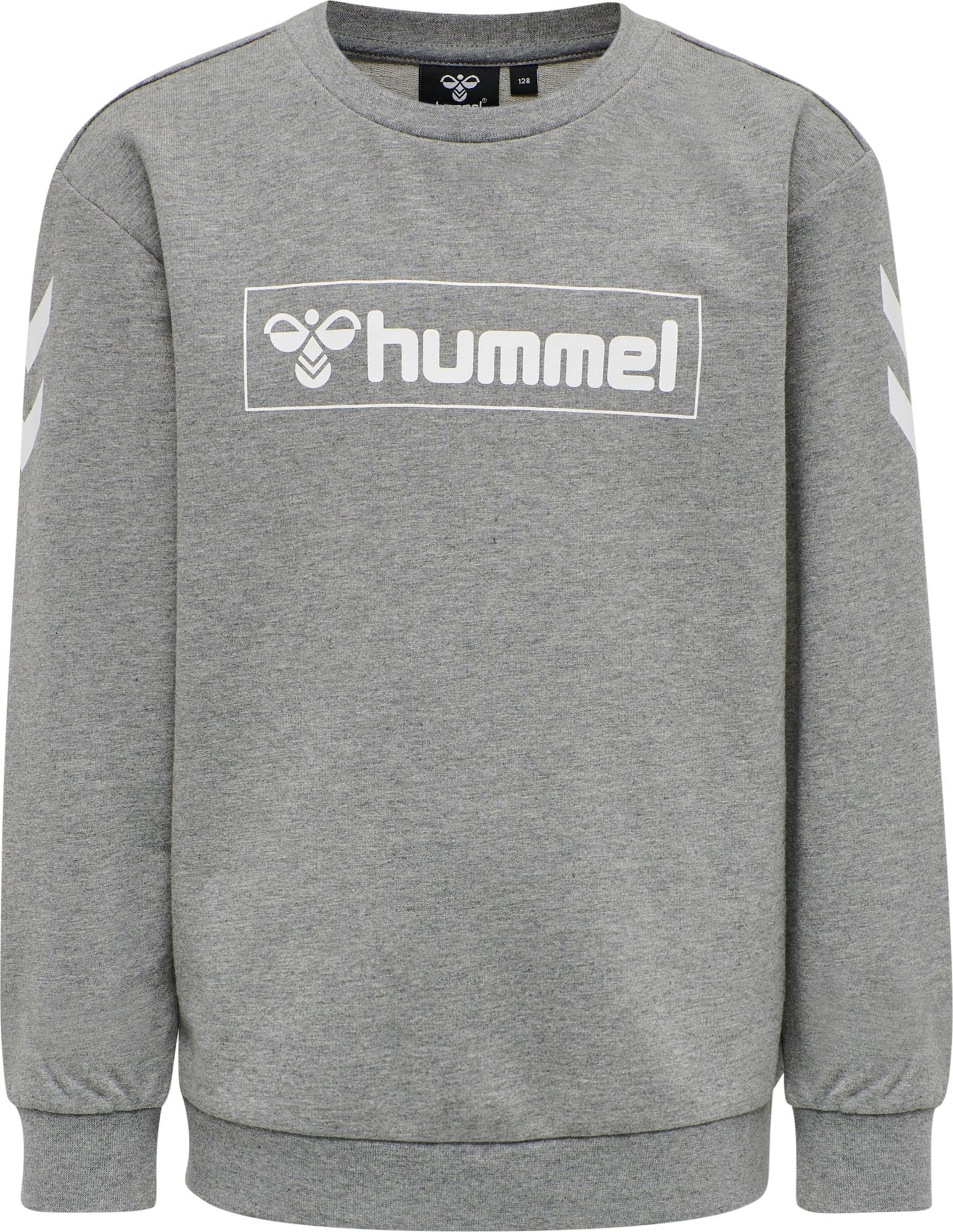 Mikina Hummel šedý melír / bílá