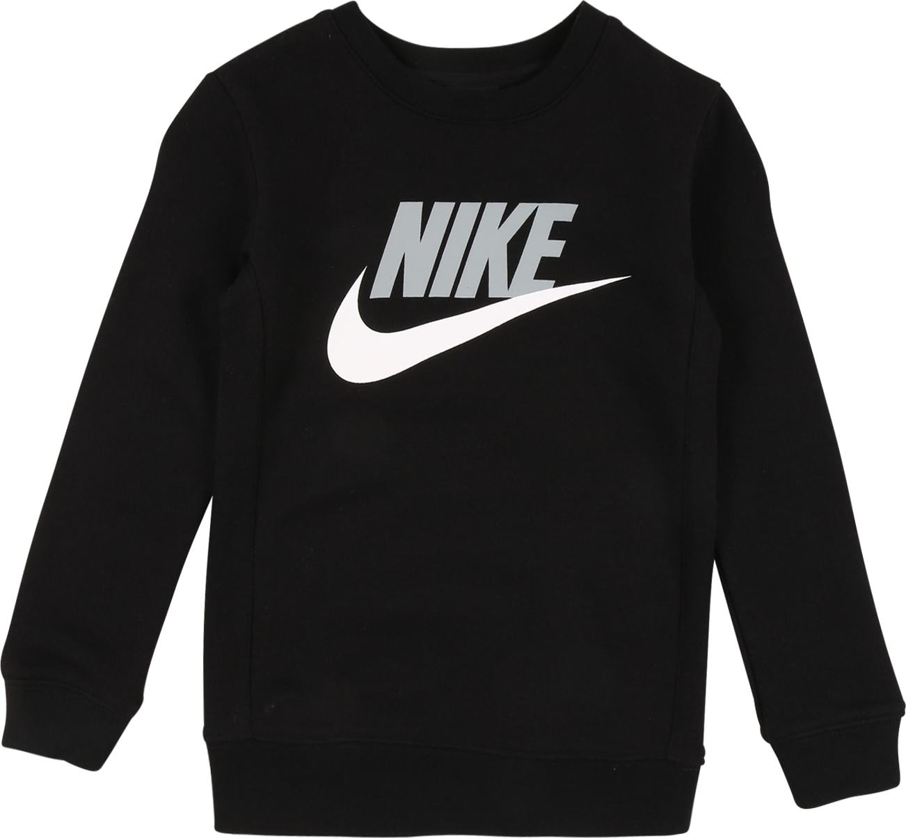 Mikina Nike Sportswear černá / bílá