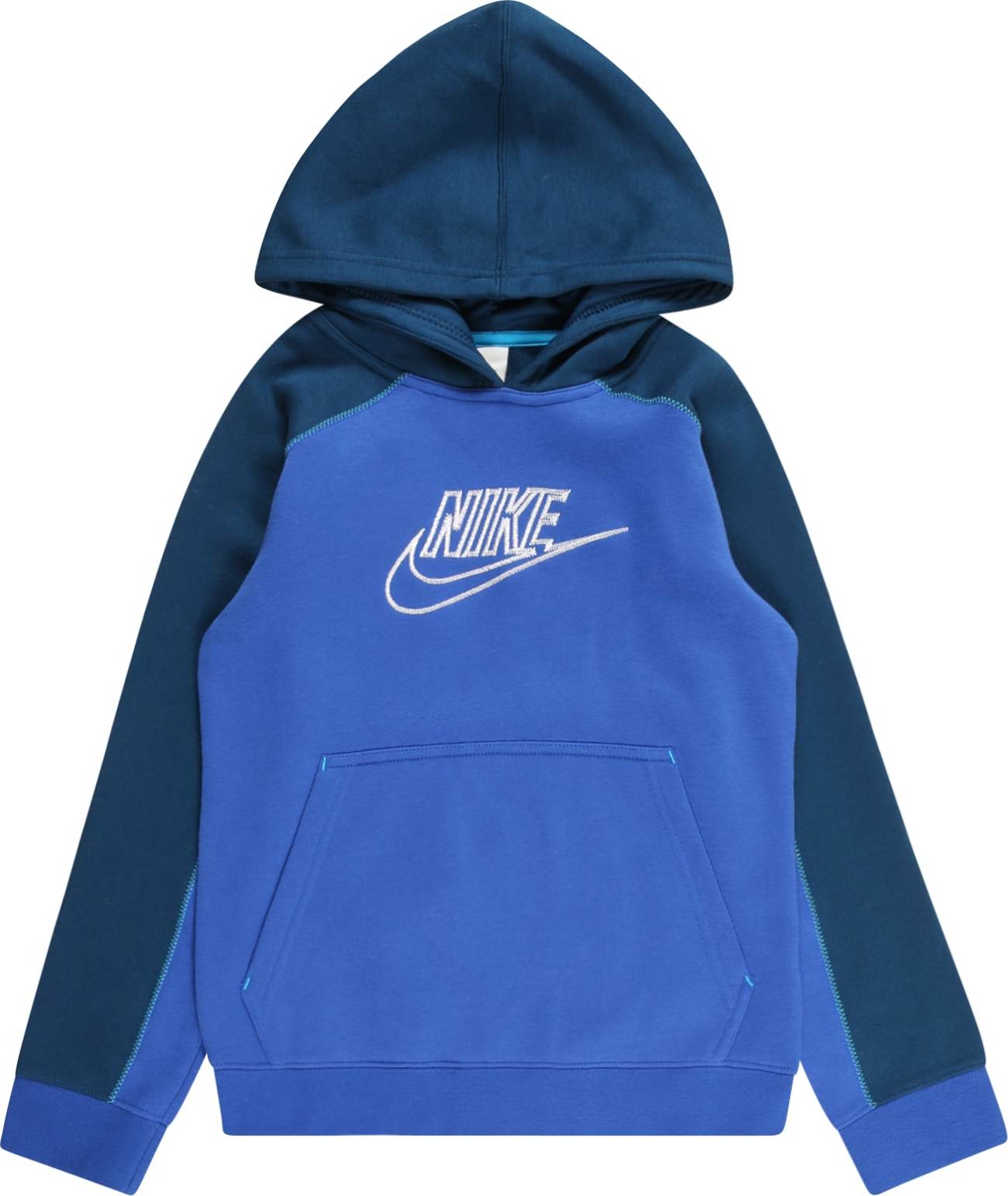 Mikina Nike Sportswear královská modrá / tmavě modrá / bílá