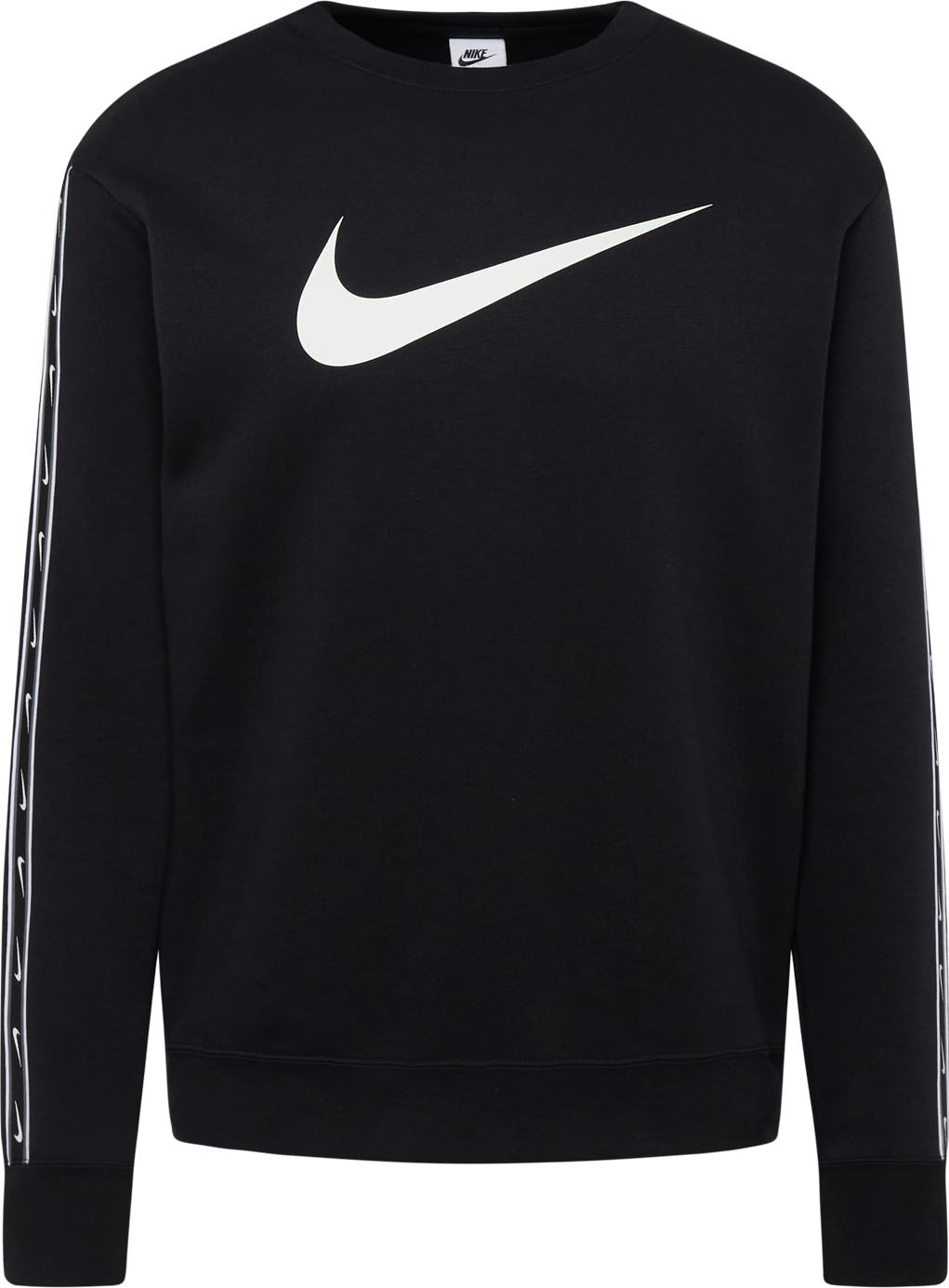 Mikina Nike Sportswear šedá / černá / bílá