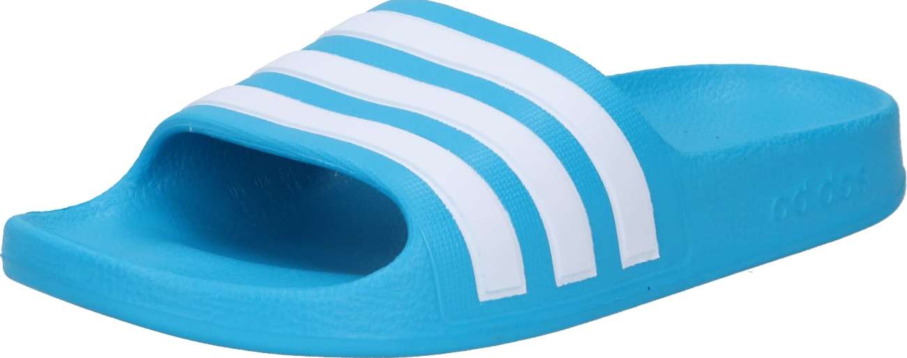 Plážová/koupací obuv 'Adilette Aqua' ADIDAS SPORTSWEAR aqua modrá / bílá