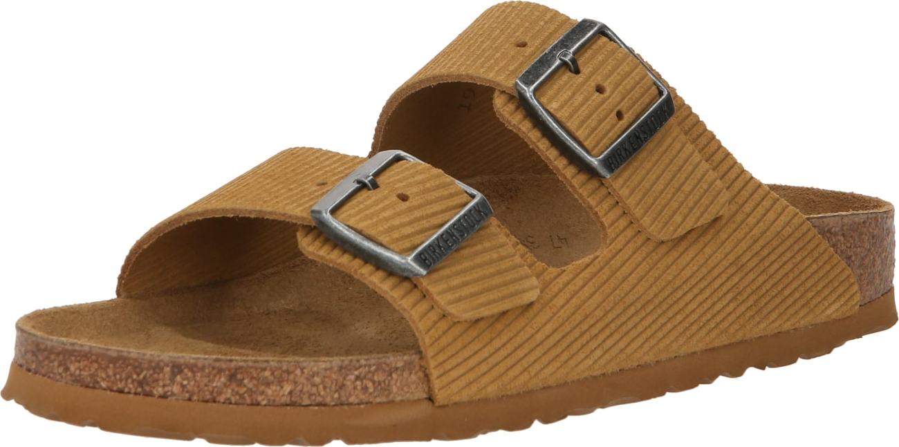 Pantofle Birkenstock karamelová