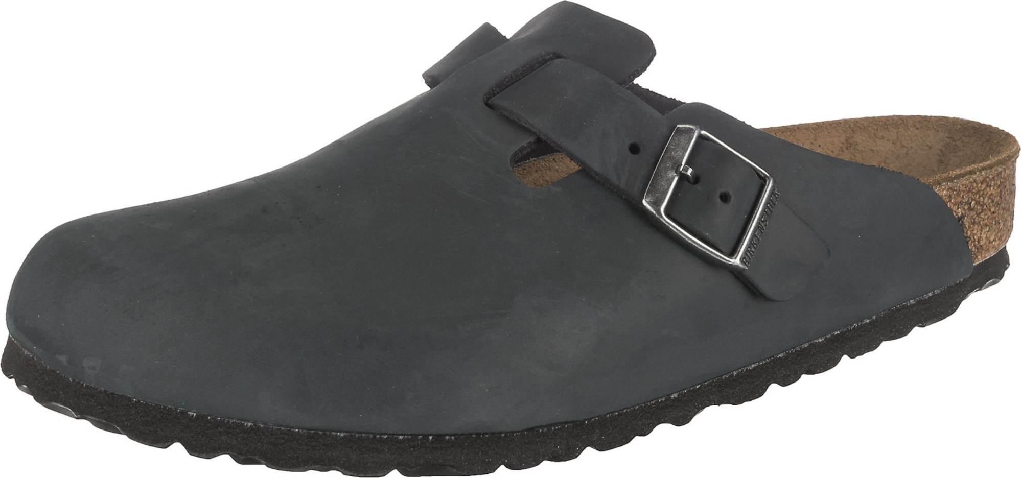 Pantofle 'Boston' Birkenstock antracitová