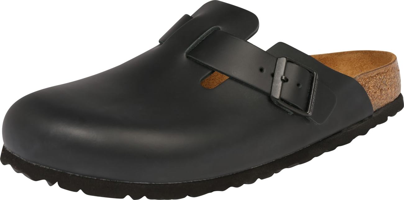 Pantofle 'Boston' Birkenstock černá