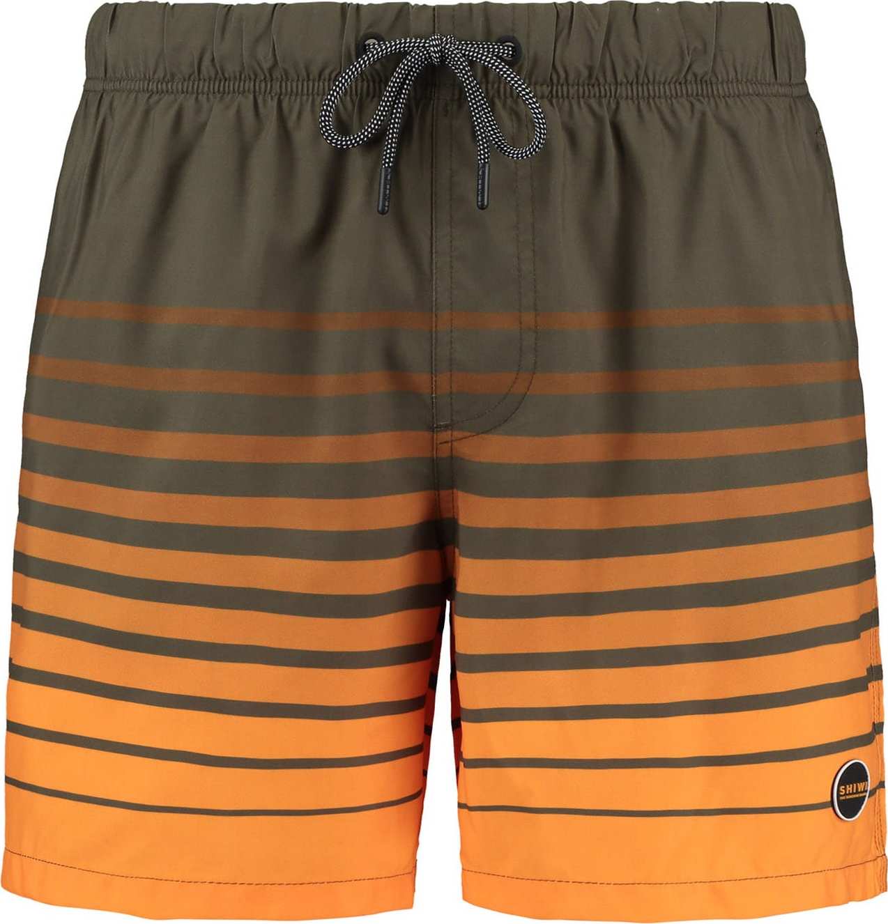Plavecké šortky Shiwi khaki / oranžová