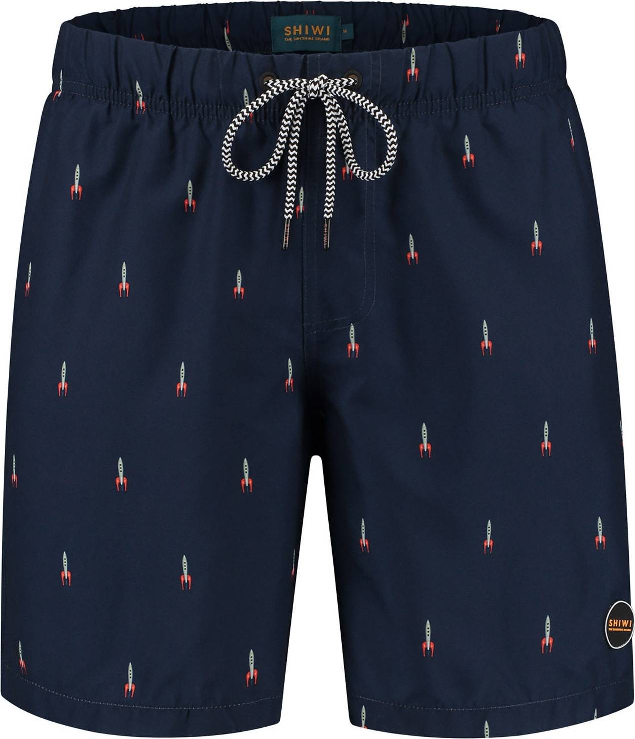Plavecké šortky 'Rocket' Shiwi tmavě modrá / šedá / červená