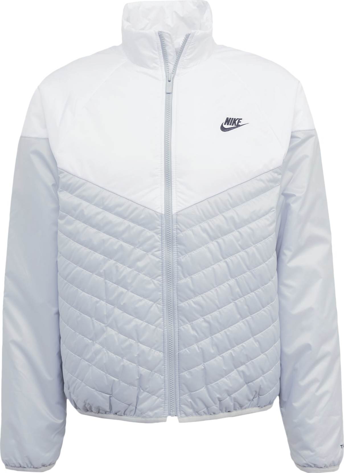 Přechodná bunda Nike Sportswear světle šedá / černá / bílá