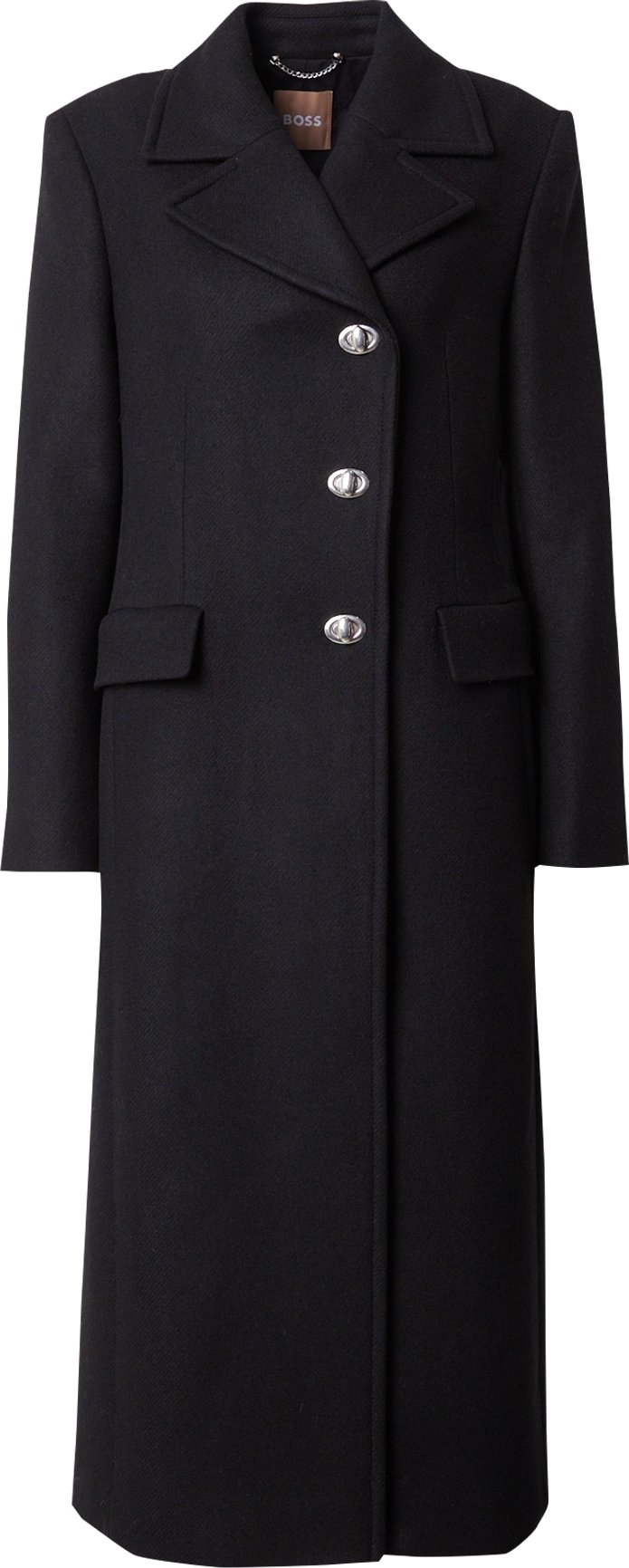 Přechodný kabát 'Clafa' BOSS Black černá / bílá