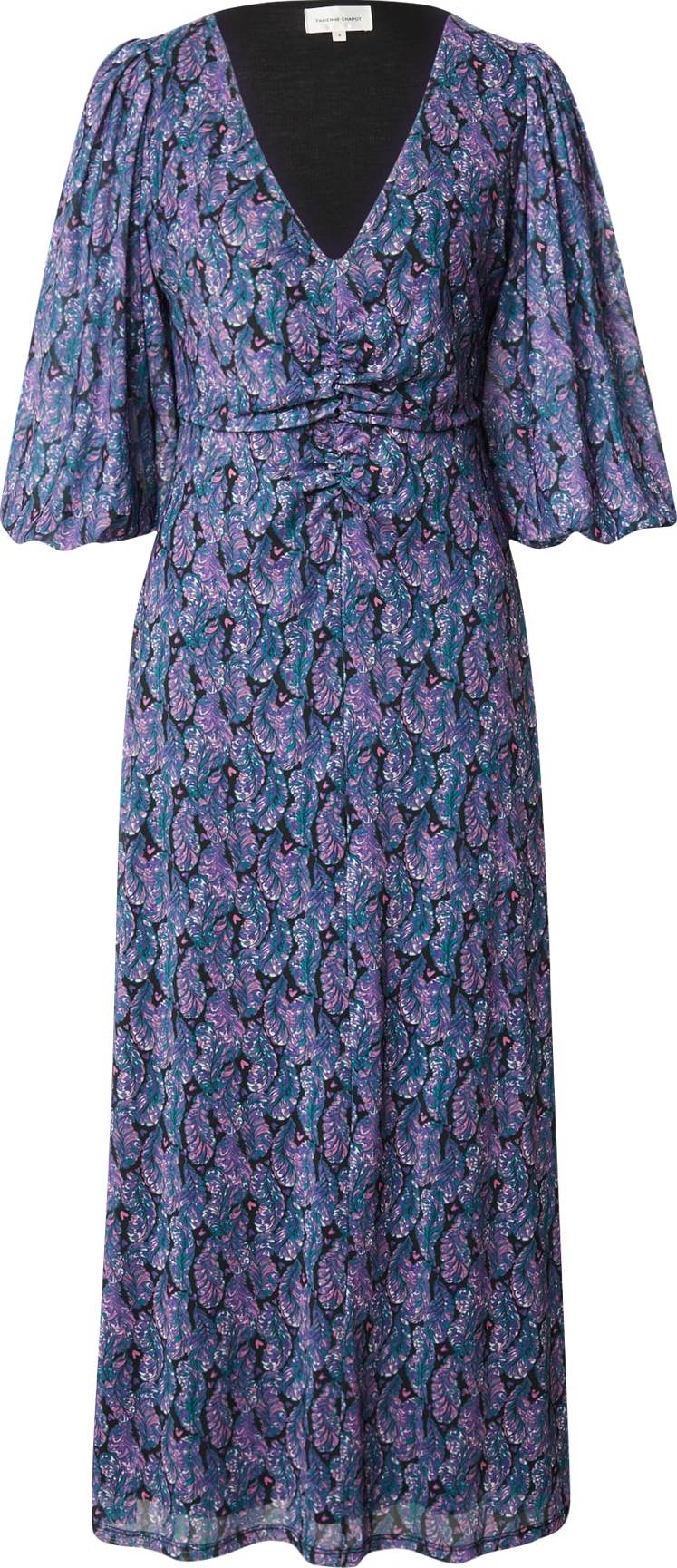 Šaty 'Welma' Fabienne Chapot smaragdová / fialová / černá