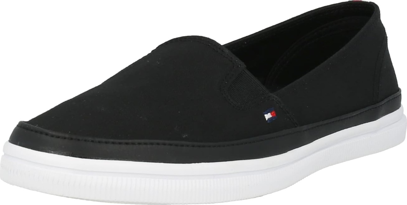 Slip on boty 'ESSENTIAL ' Tommy Hilfiger červená / černá / bílá