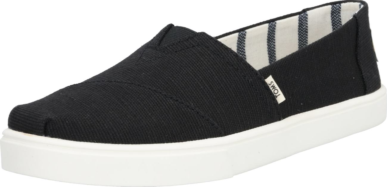 Slip on boty TOMS světlemodrá / černá / bílá