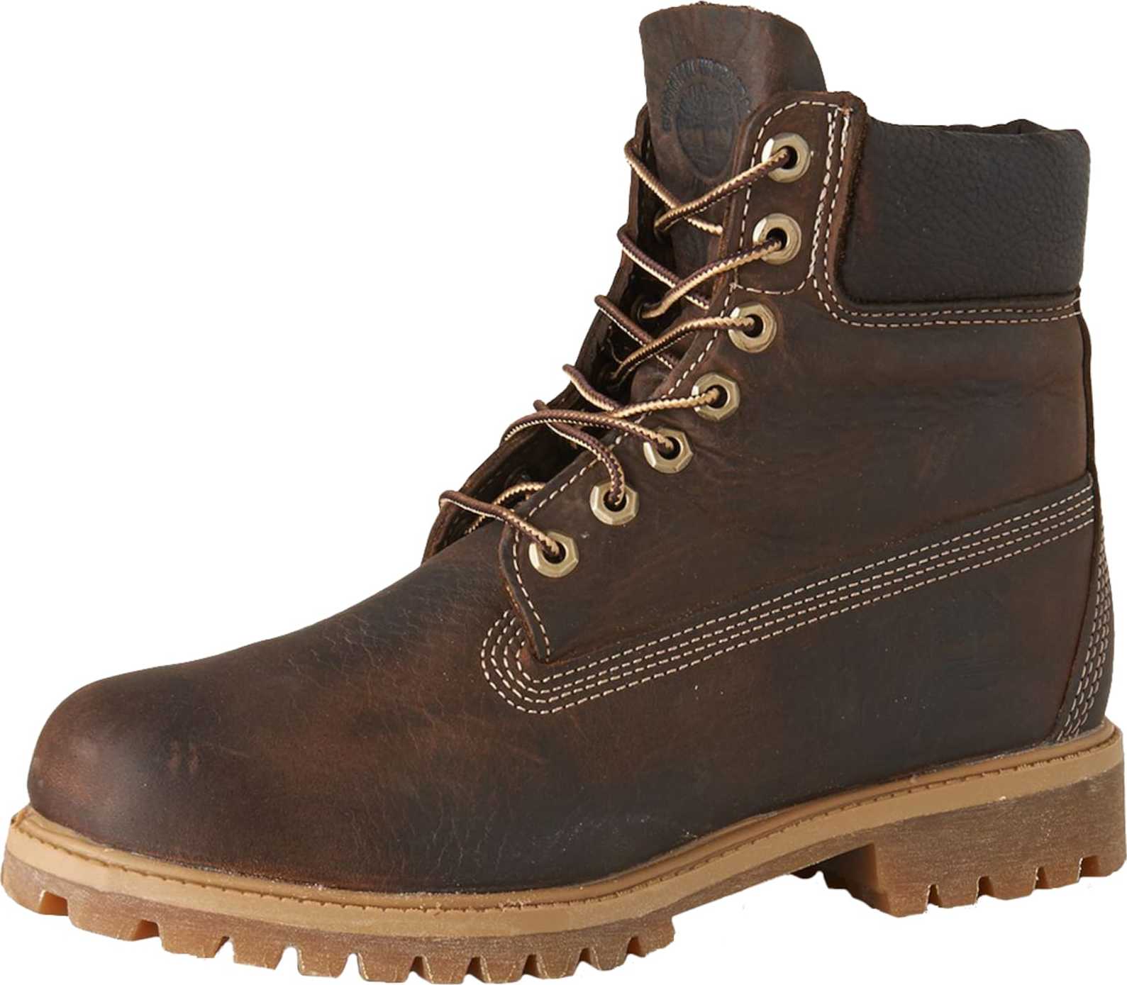 Šněrovací boty Timberland čokoládová