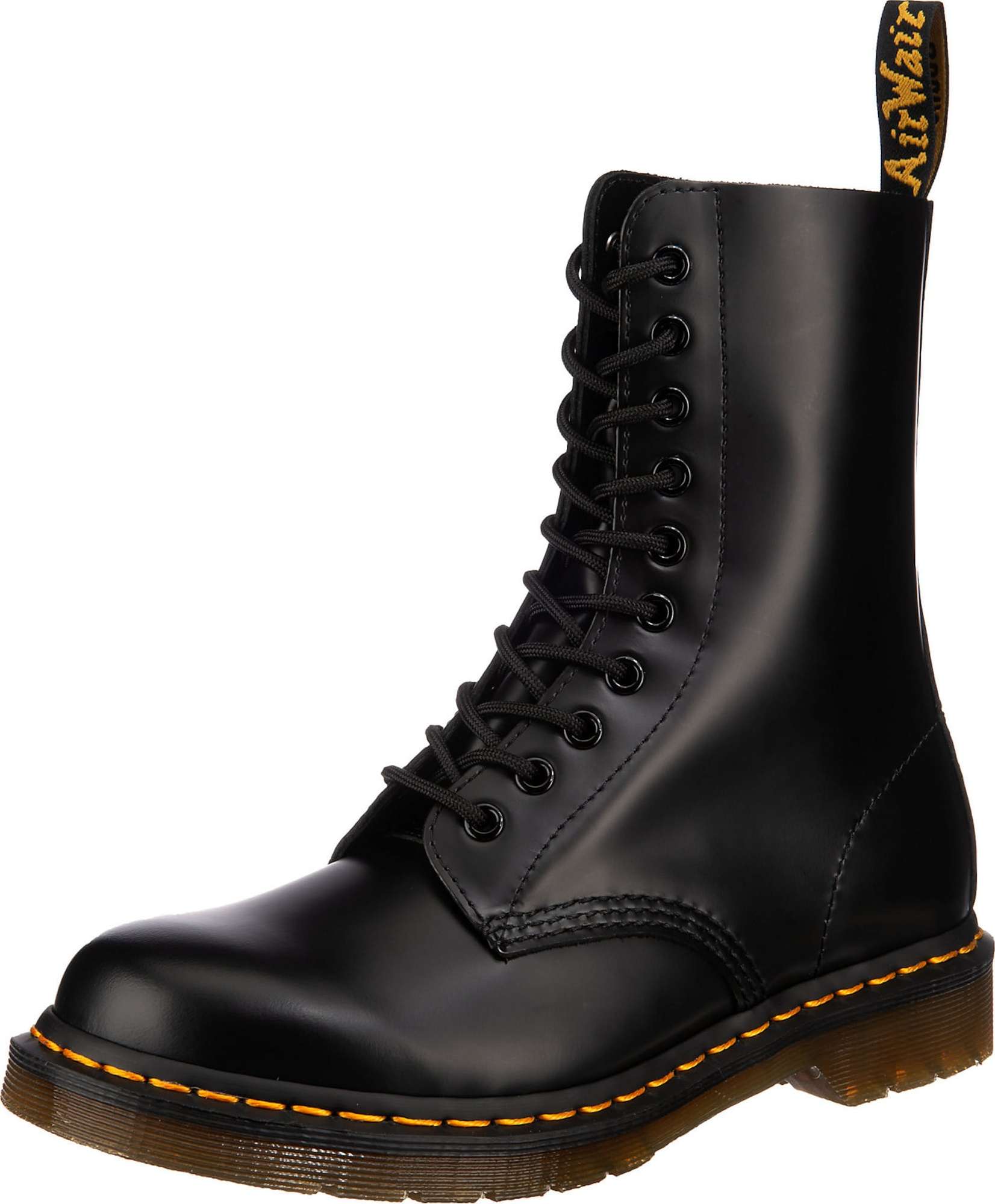 Šněrovací kozačky Dr. Martens žlutá / černá