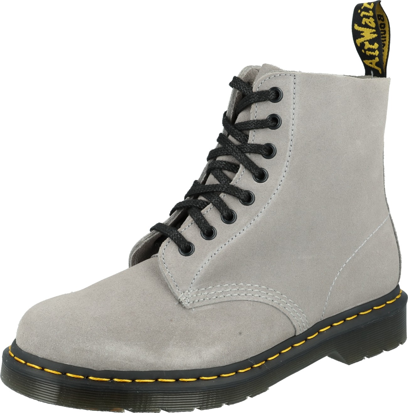 Šněrovací kozačky 'Pascal' Dr. Martens žlutá / světle šedá / černá