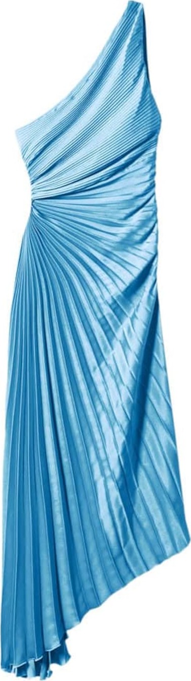Společenské šaty Mango pastelová modrá