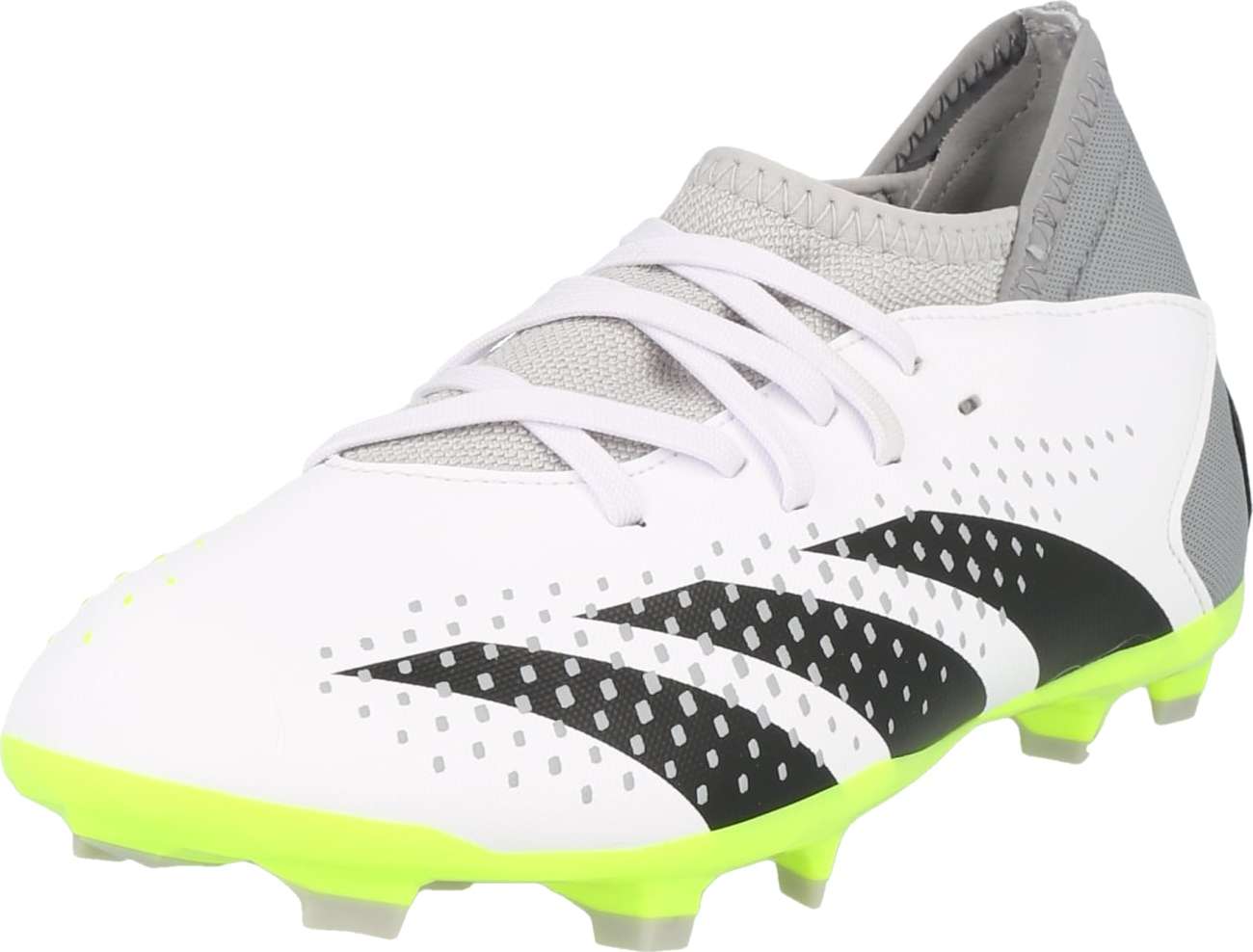 Sportovní boty 'Predator Accuracy.3 Firm Ground' adidas performance kámen / limetková / černá / bílá