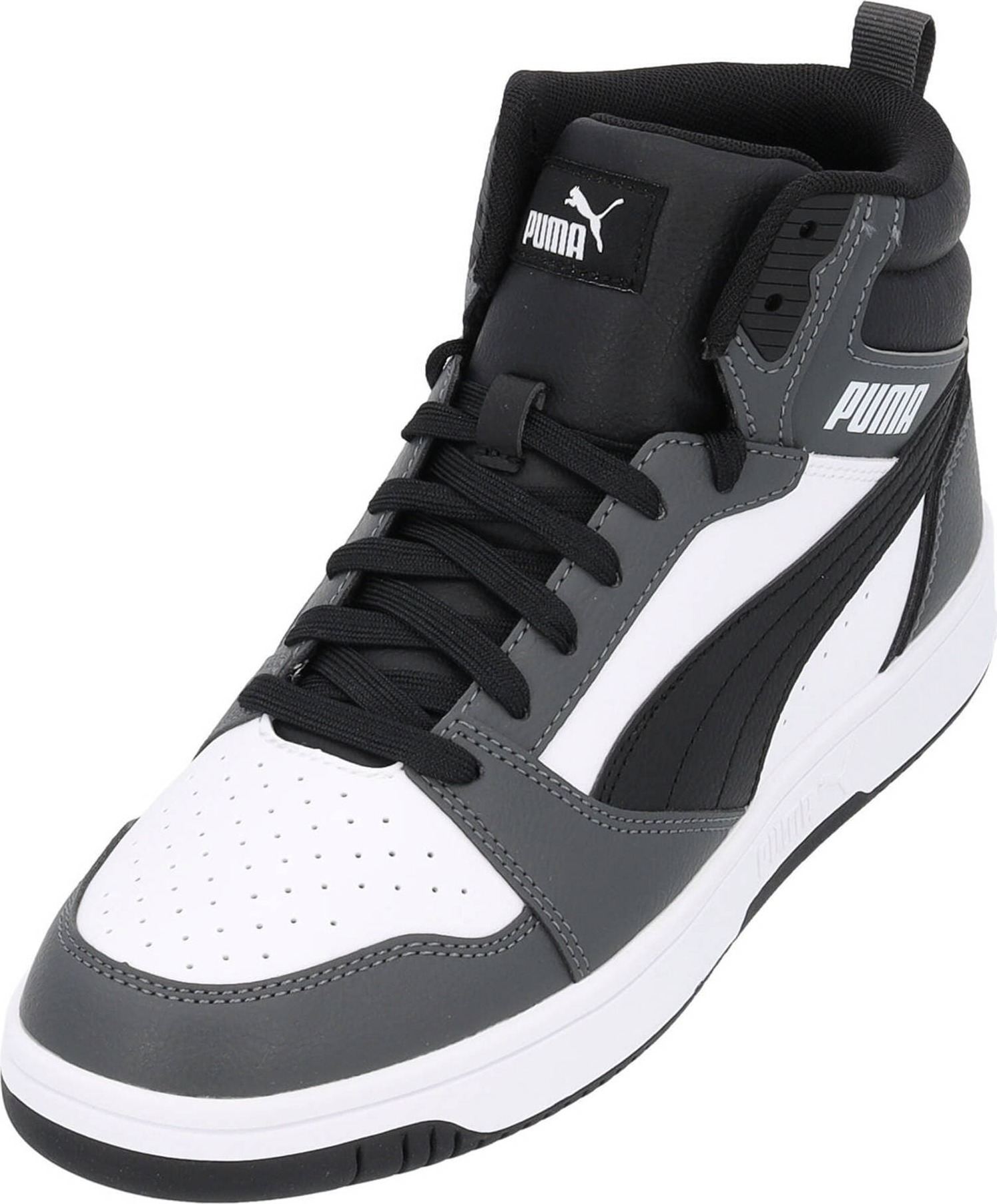 Sportovní boty 'Rebound v6 392326' Puma šedá / černá / bílá
