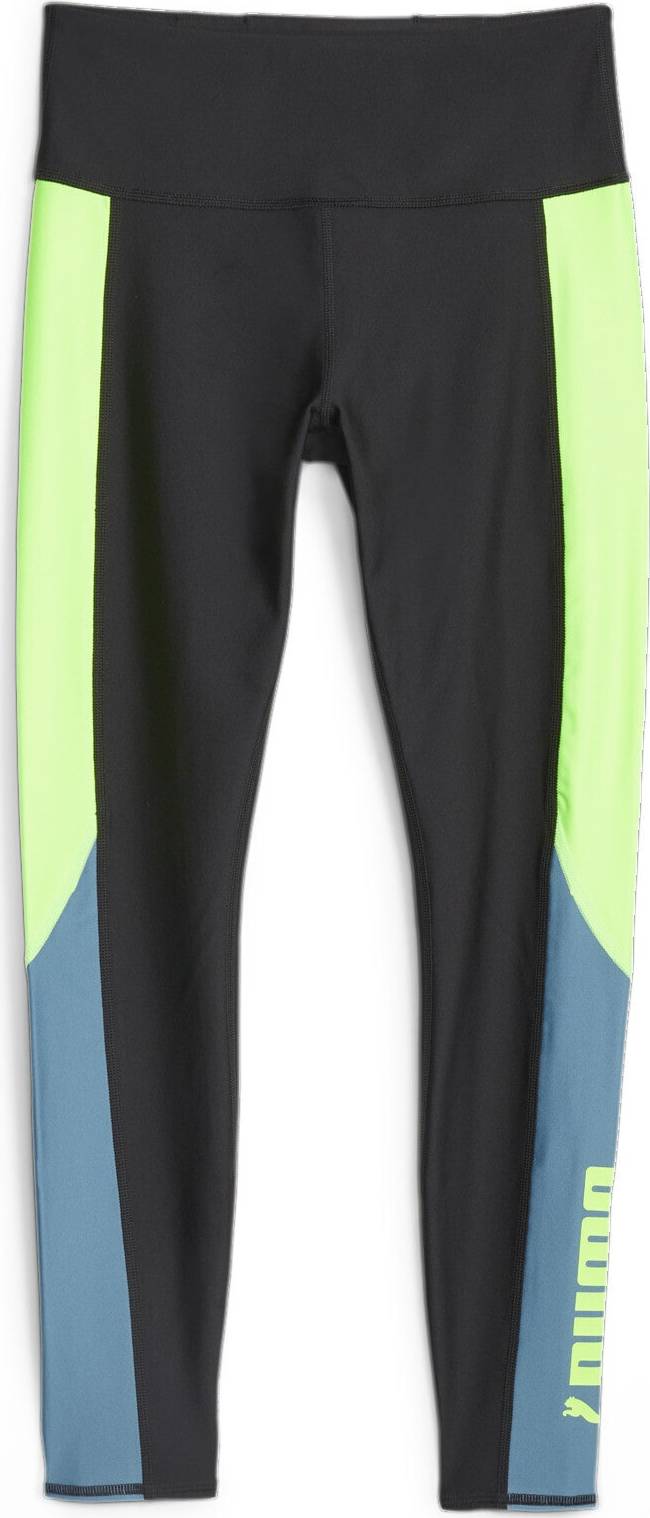 Sportovní kalhoty Puma světlemodrá / světle zelená / černá